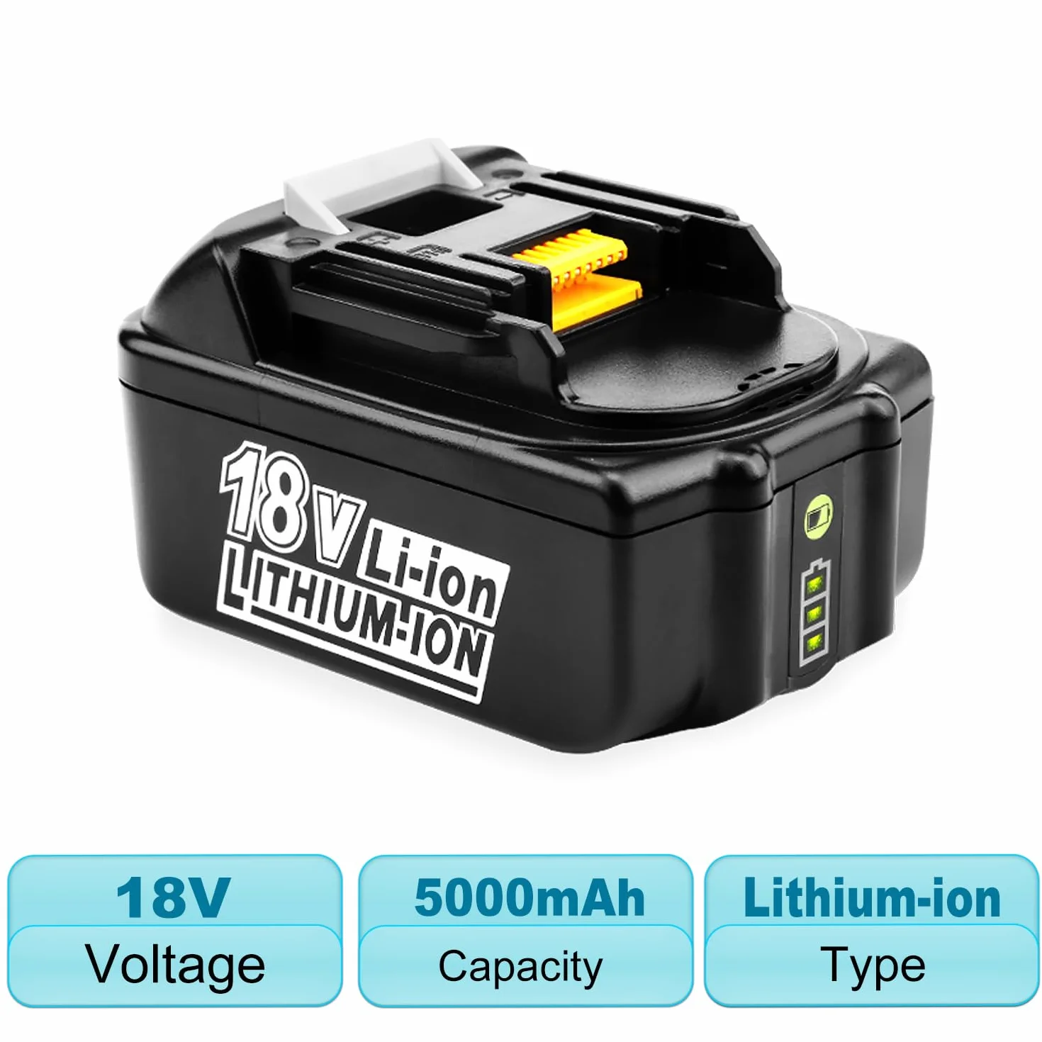 Energup 2X18V 5,0Ah akumulatory do Makita 18V BL1860 BL1850 BL1840 BL1830 BL1820 BL1815