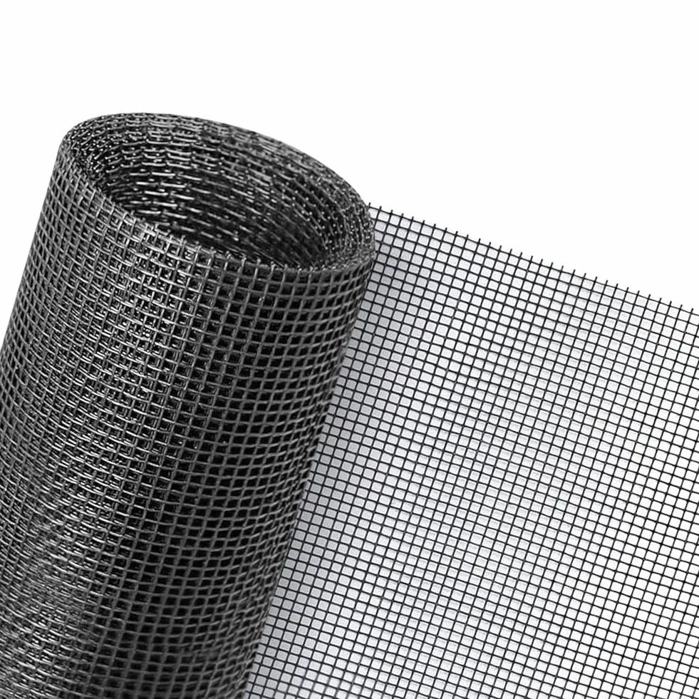Flintronic Moskitiery do okien 120 x 250 cm siatka przeciw owadom z włókna włóknistego czarna