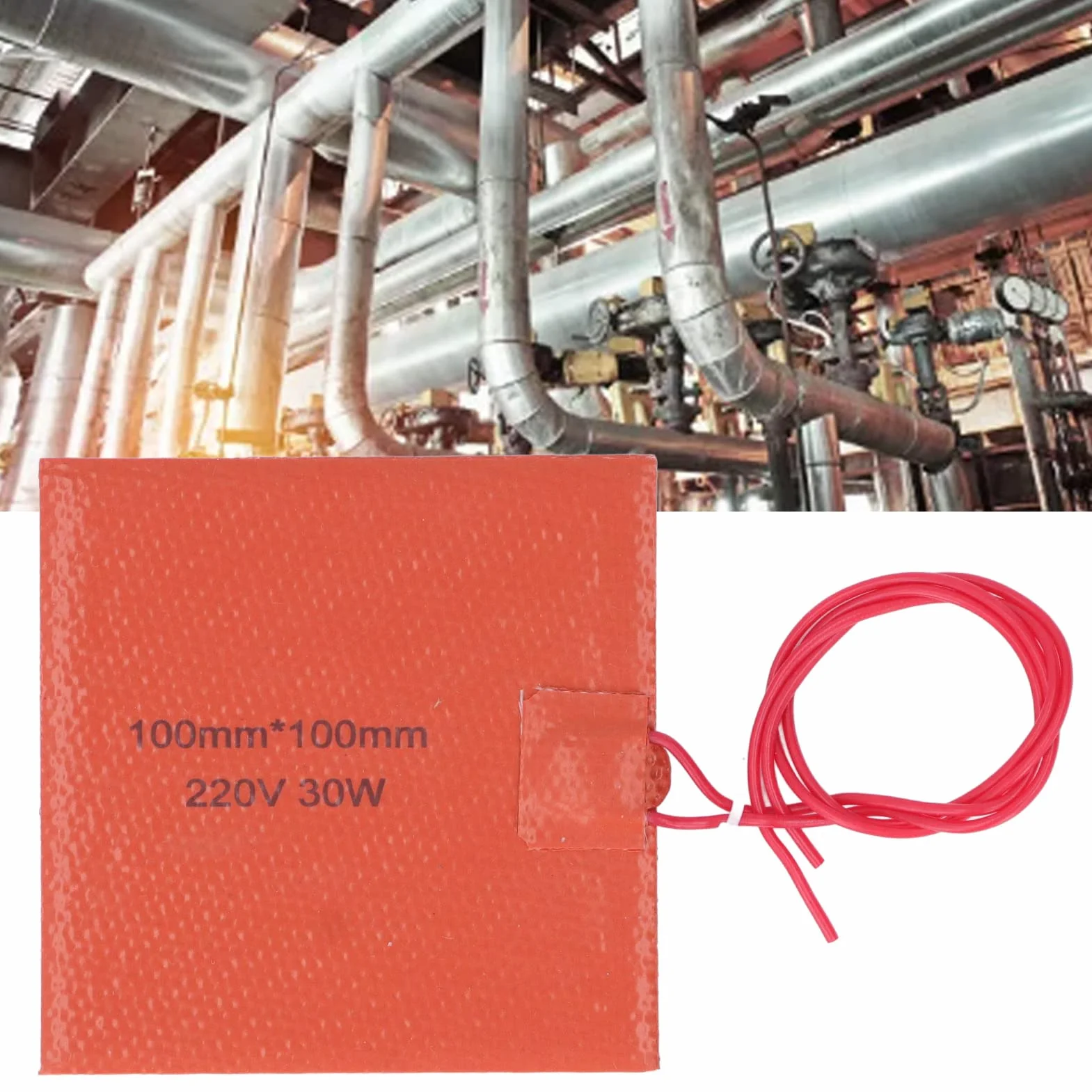 Icstation Silikonowa Mata Grzewcza 220V 30W 200°C 100x100mm