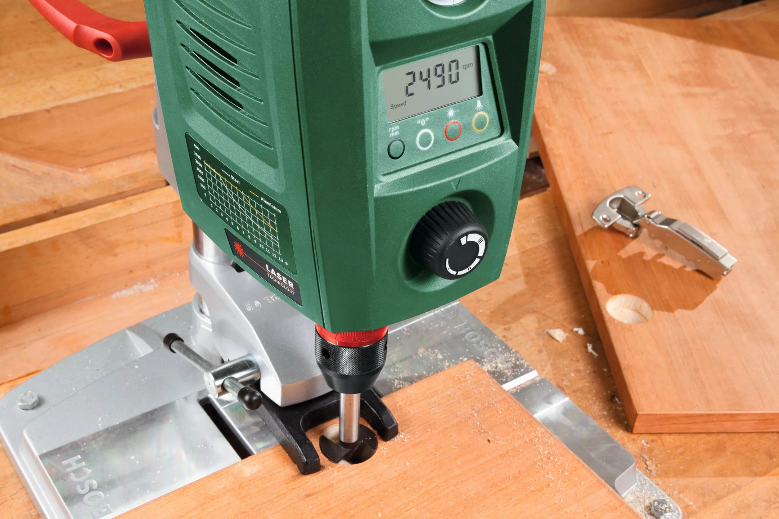 Bosch PBD 40 Wiertarka Stołowa 650 mm Zielony Czarny
