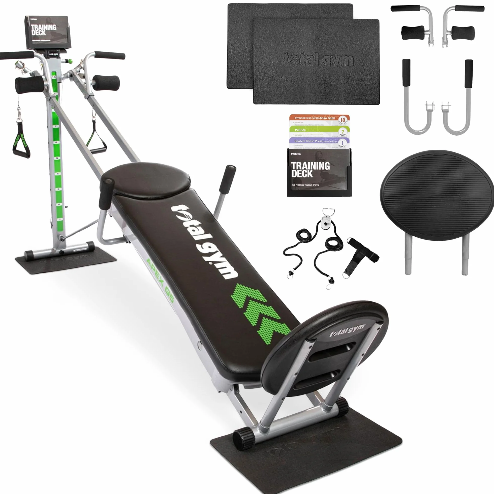 Total Gym APEX G5 Indoor Home Fitness Incline Weight Trainer z 10 poziomami oporu – sprzęt do ćwiczeń mięśni brzucha, nóg, ramion, ramion i pleców