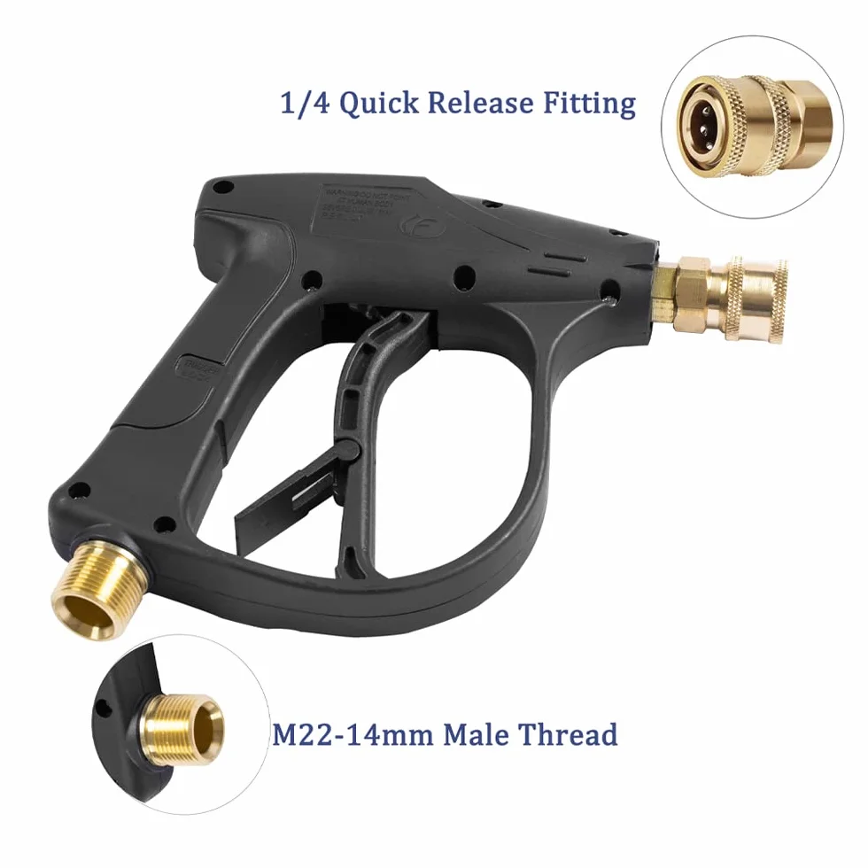 Pistolet piankowy z lancą śnieżną 1 l regulowany 1/4" (6,35 mm) szybkozłączka myjka ciśnieniowa M22-14 mm M22-15 mm