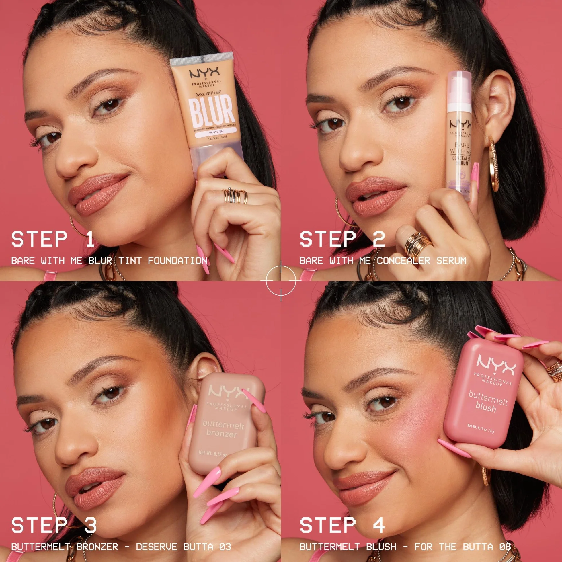 NYX Professional Makeup Buttermelt Blush, kremowa tekstura z masłem shea, masłem migdałowym i masłem mango, łatwy do wymieszania, zapewnia świeży wygląd, kolor: Butta with Time