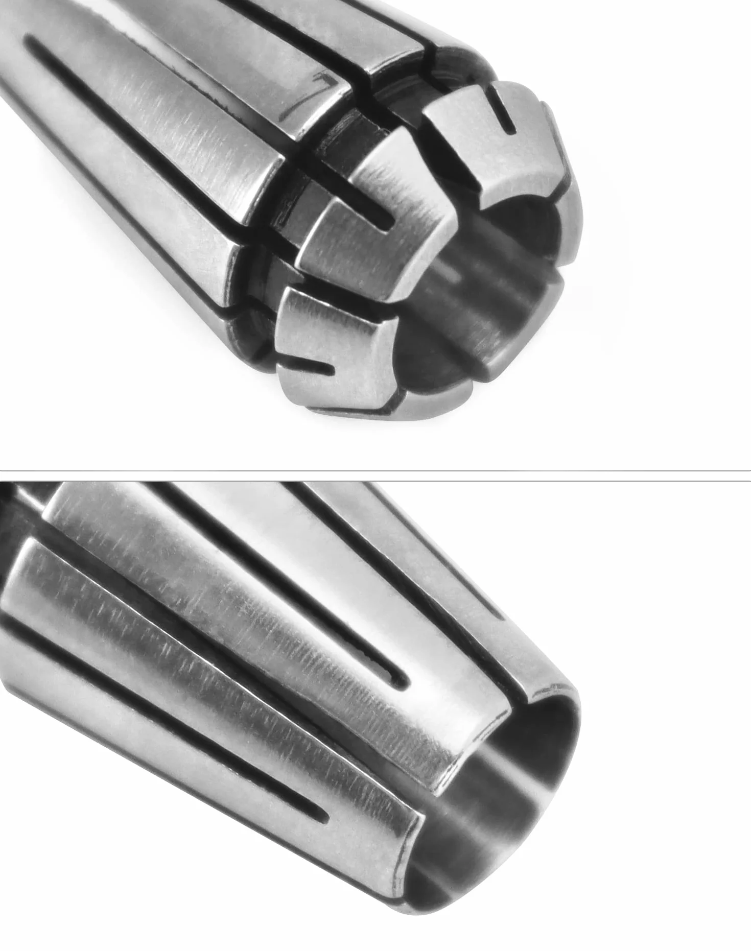 QWORK Zestaw z 7 tulejami zaciskowymi ER11 1.0mm-7.0mm wysoka siła zacisku narzędzie do grawerowania i frezowania CNC