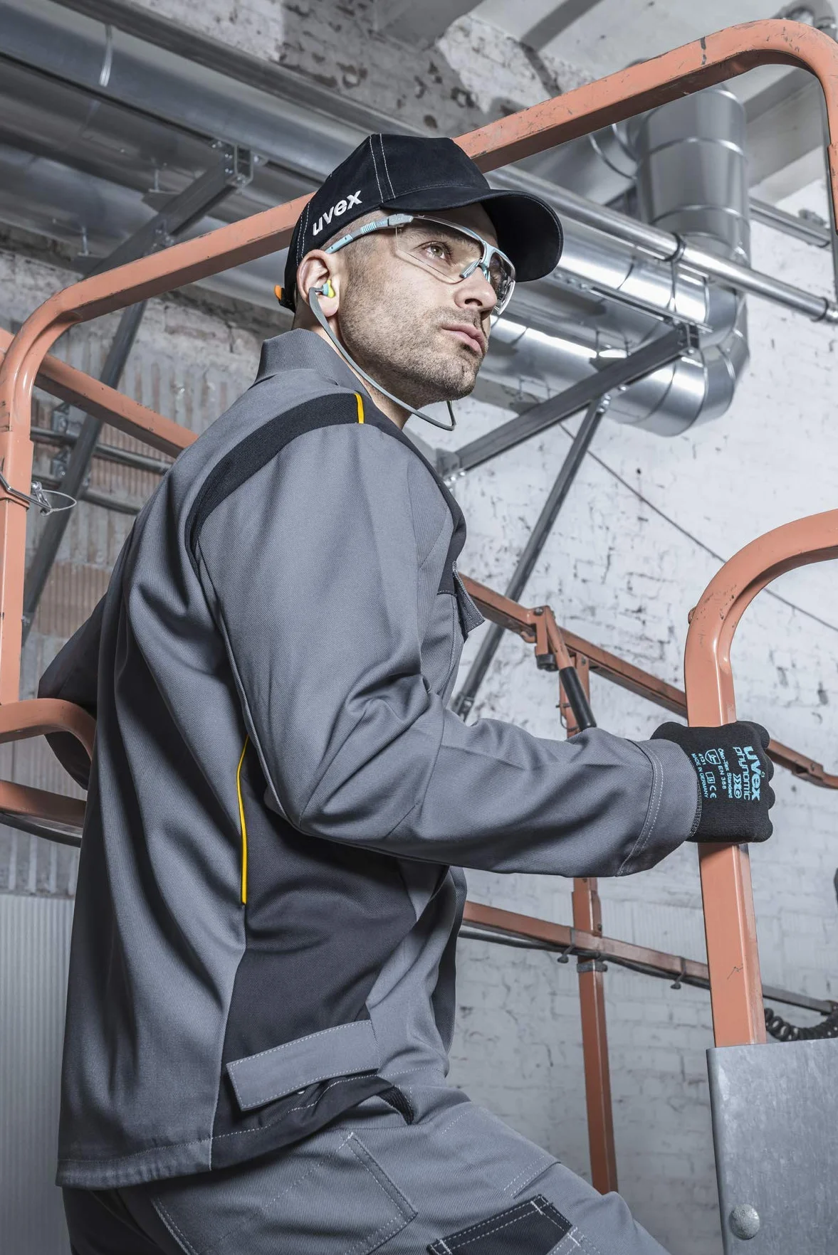 Uvex u-Cap Sport czapka ochronna na głowę z długim daszkiem i twardą obudową - rozmiar 60 do 63 cm