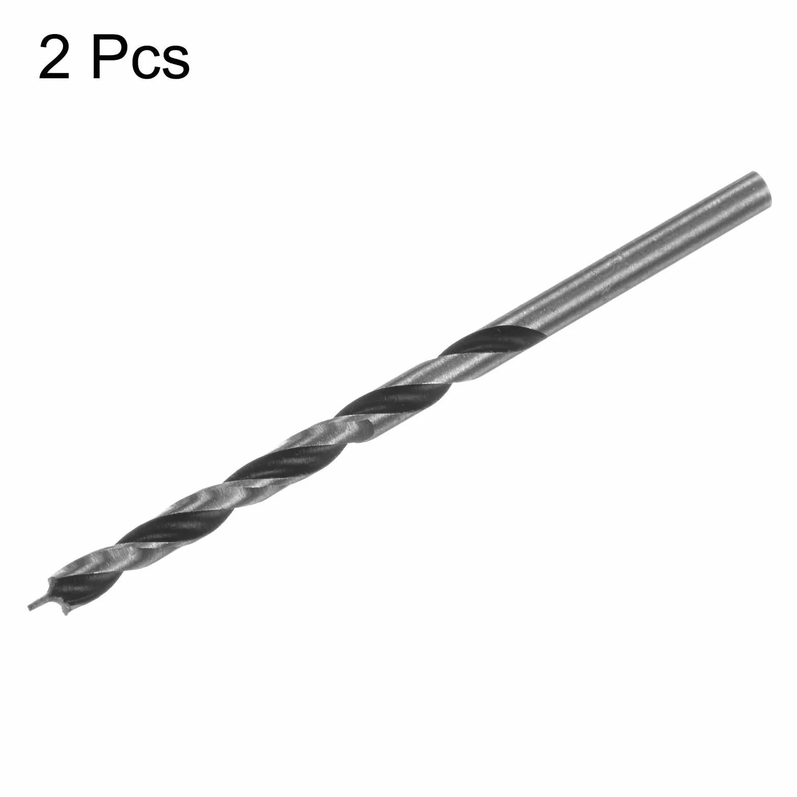 QUARKZMAN wiertła Brad Point 3,2 mm (8/64") prosta końcówka okrągły trzpień metryczny 1,7" głębokość wiercenia spirala do drewna plastiku gumy
