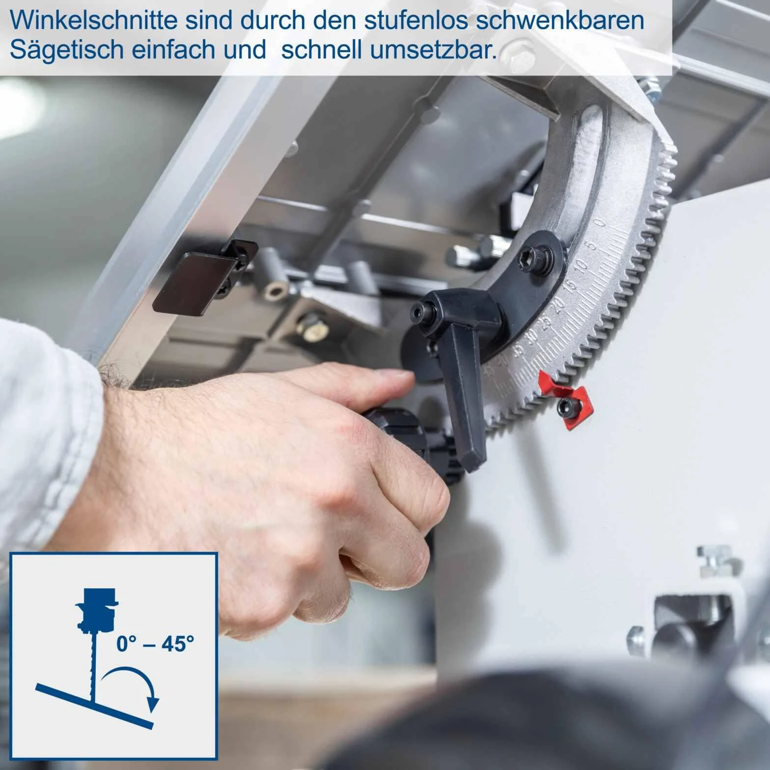 Scheppach Piła Taśmowa 550 W 230 V 120 mm Niebieska