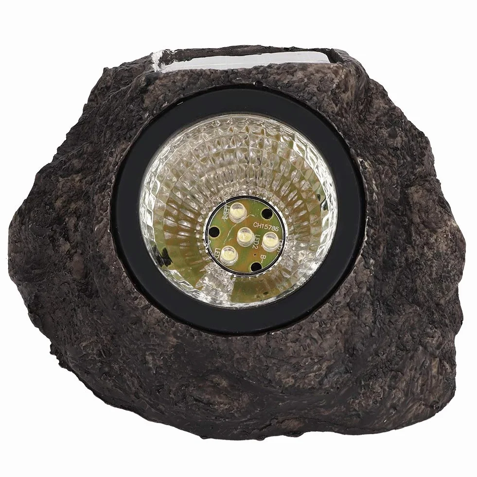Solar Rock Lights Outdoor, Glow in the Dark Rocks 12x15cm Lights Dekoracyjne, Słoneczne światła Skalne dla ścieżek, Chodniki, Podwórki, Krajobrazy, Patio