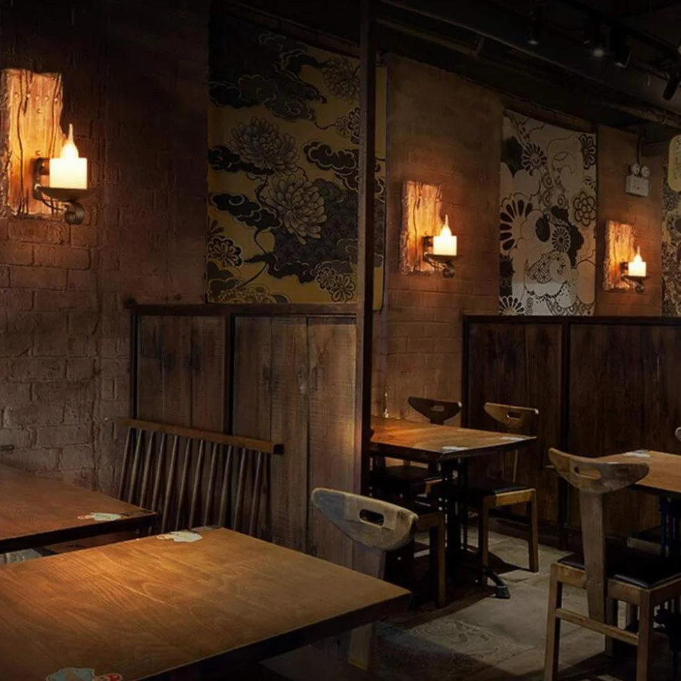 Retro drewniana lampa ścienna kinkiet E27 antyczna przemysłowa rustykalny klosz szklany Vintage Loft Deco salon restauracja Bar korytarz
