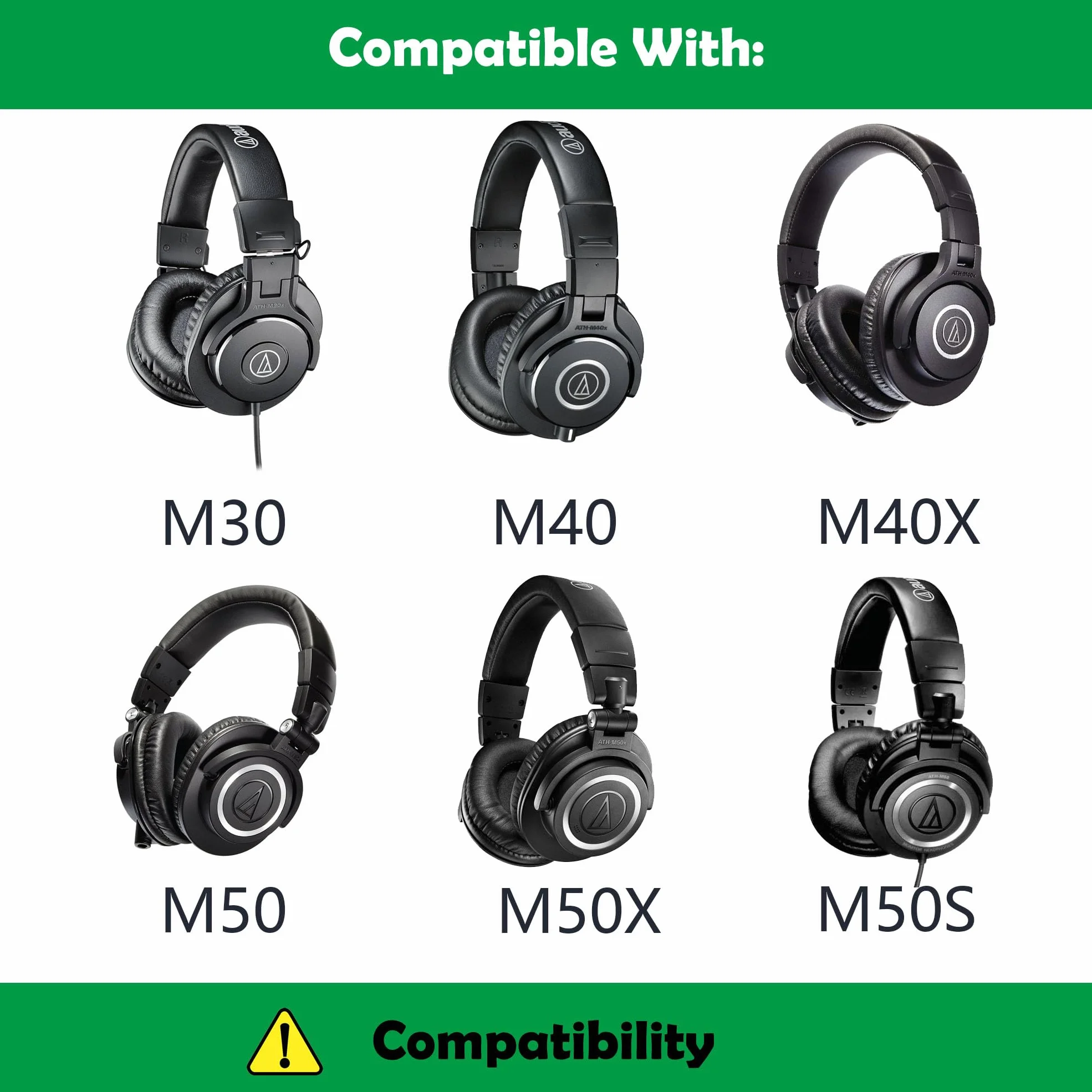 Zamienna opaska na głowę do Audio Technica M30 M40 M50 M50X M50S M40X oddychająca tkanina