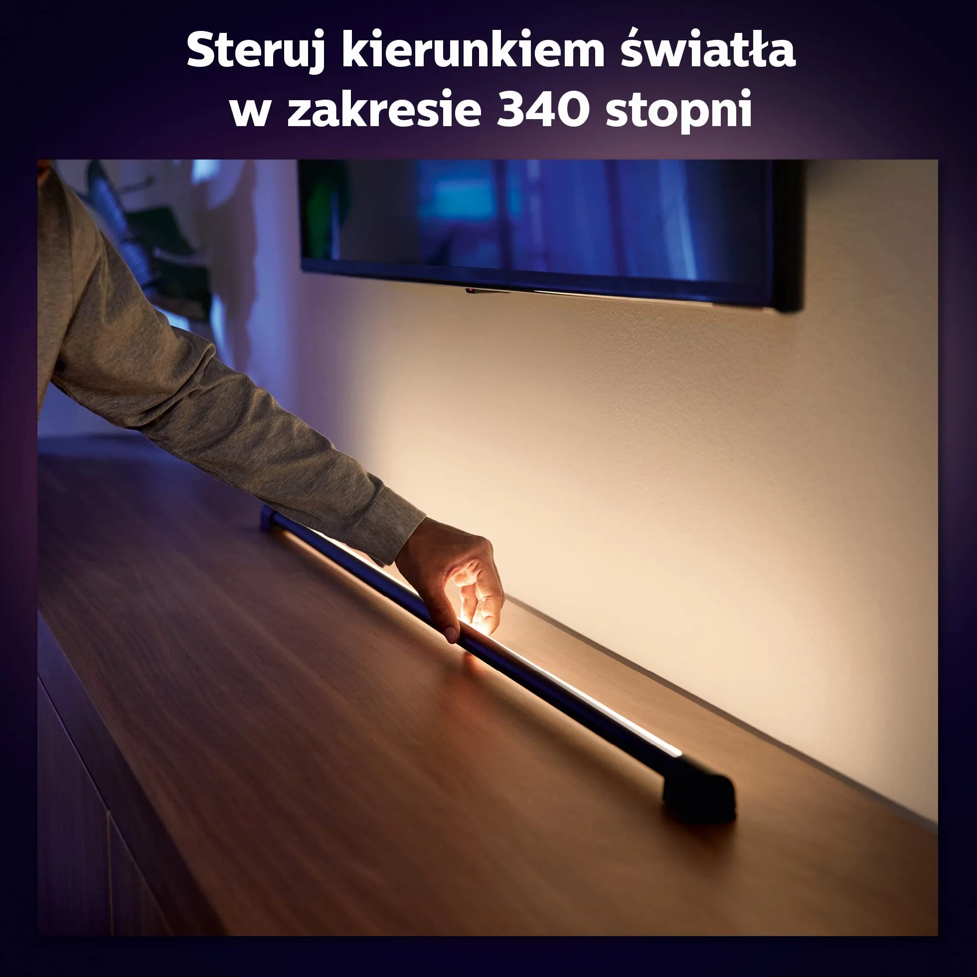 Philips Hue White and color ambiance Tuba LED Play gradient (czarna), 16 mln kolorów, możliwość przyciemniania, inteligentne oświetlenie