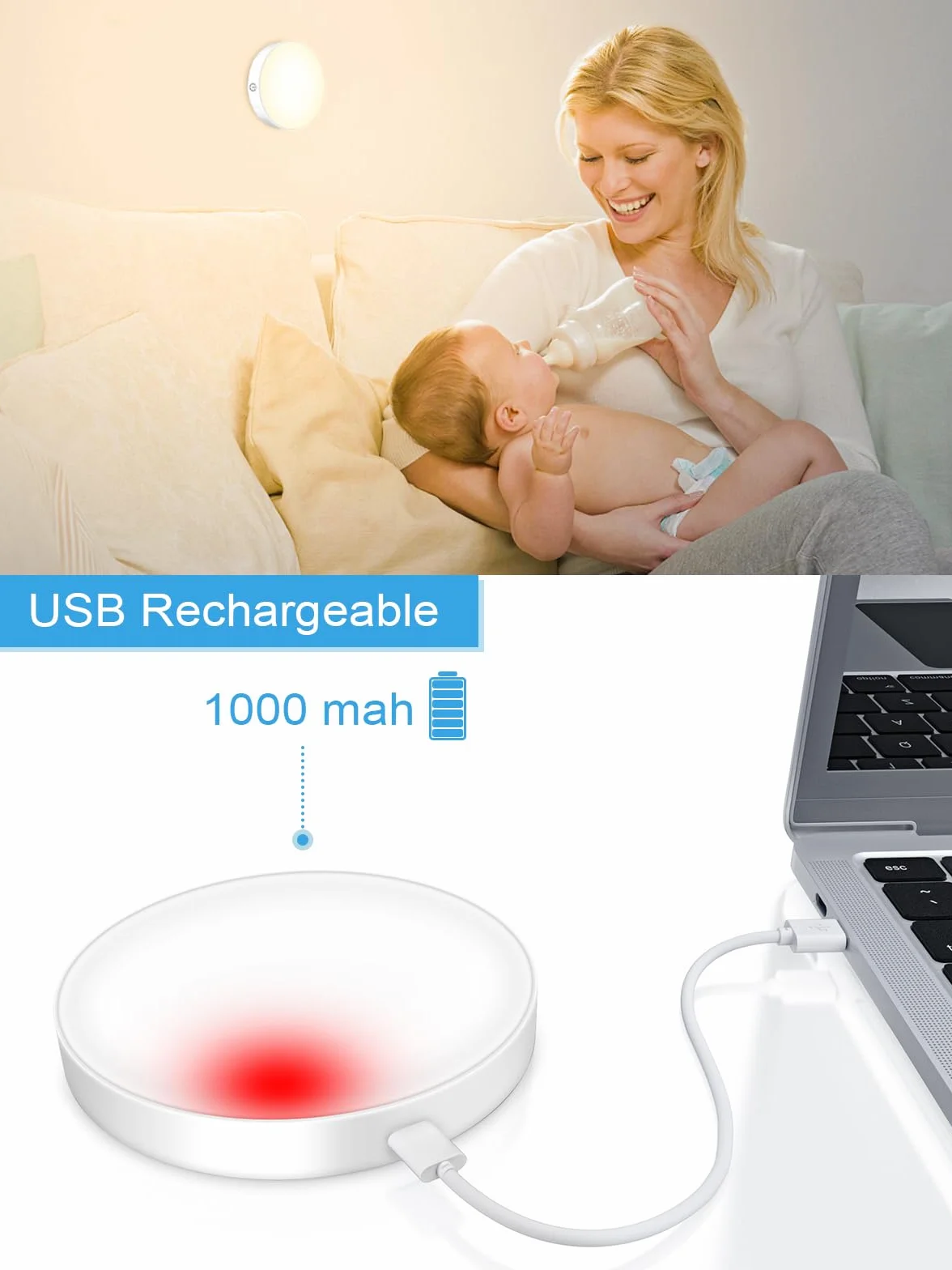WILLED Zestaw 2 lamp dotykowych o zmiennej intensywności 3000 K do szafy