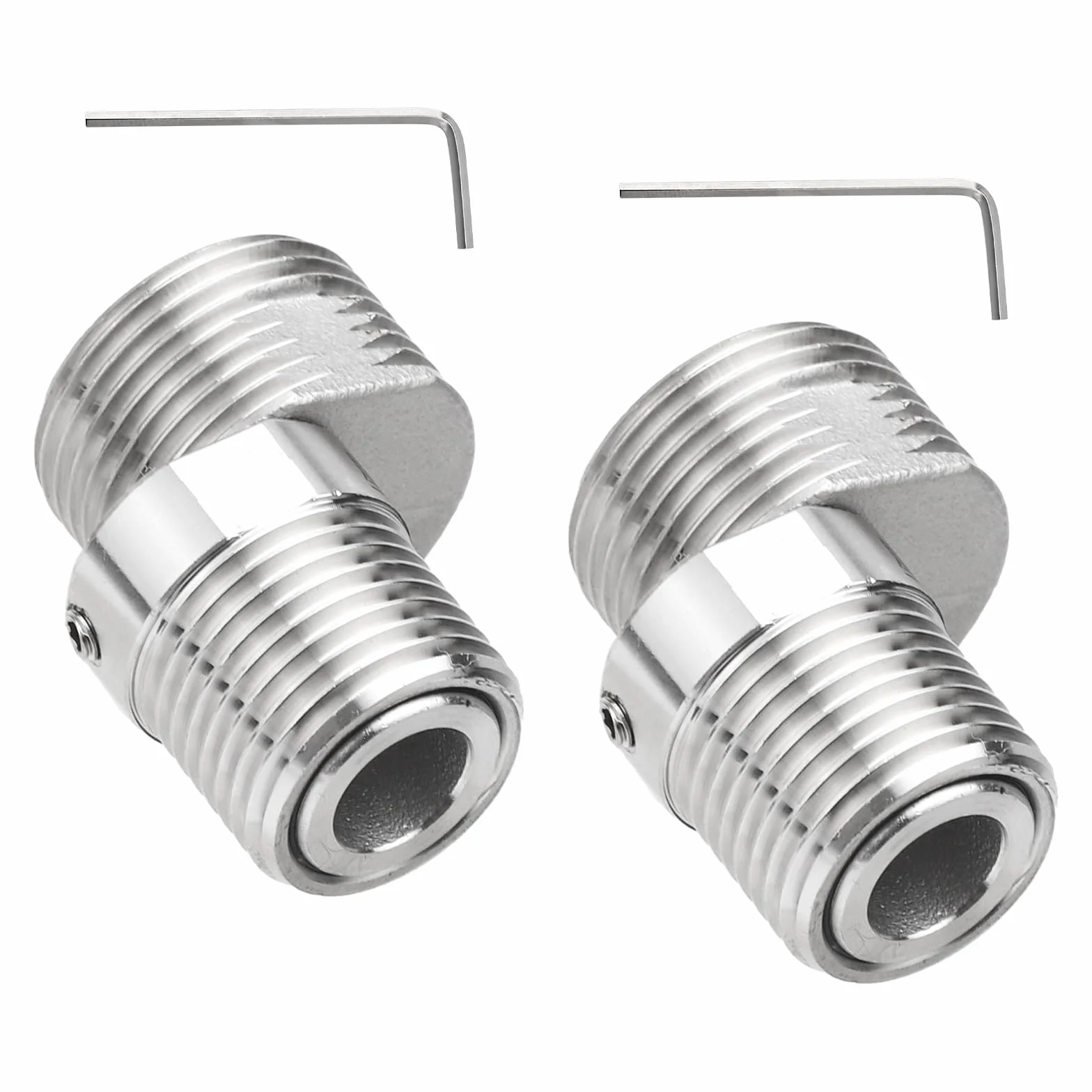 Regulowany adapter do armatury prysznicowej 360° z przyłączem S i kluczami imbusowymi