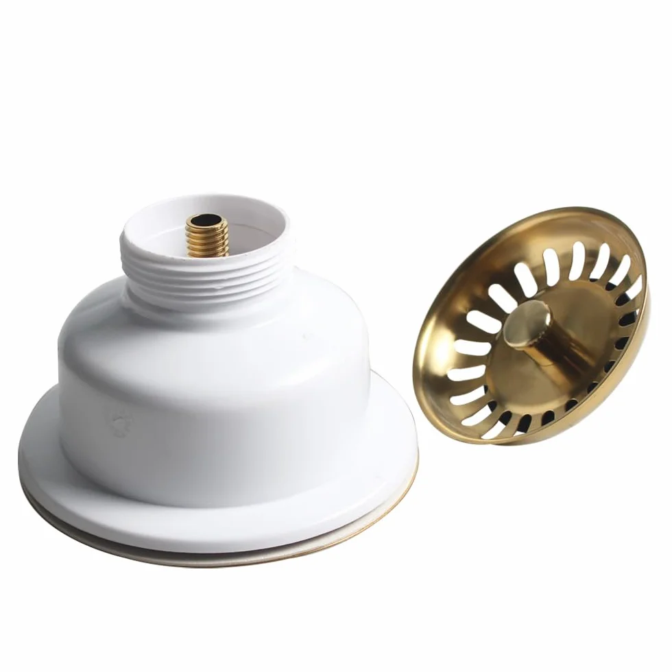TALEA naczynie do zlewozmywaka 114 mm ociekacz sitko szczotkowane złoto SUS304