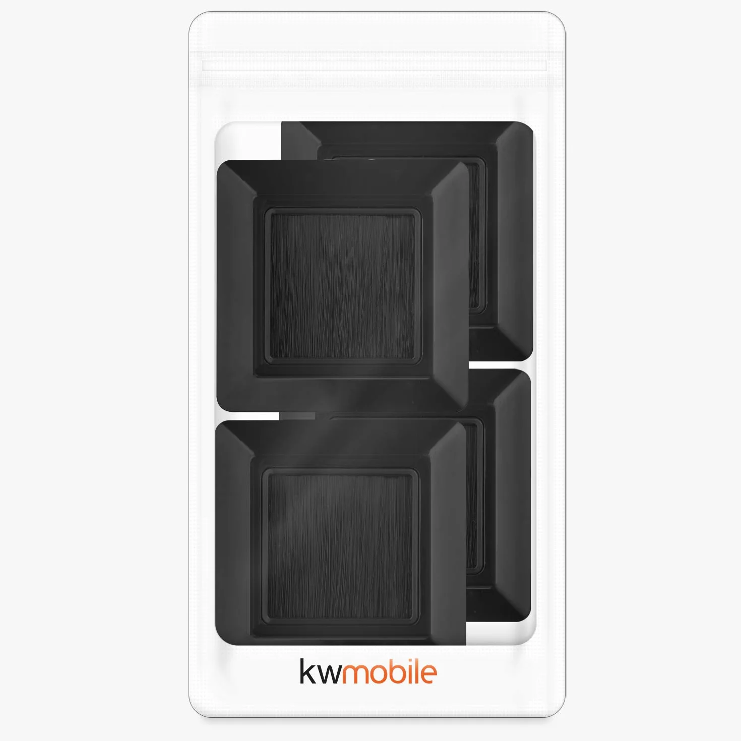 kwmobile Płyta ścienna z szczotką zestaw 4 gniazdo kablowe HDMI TV