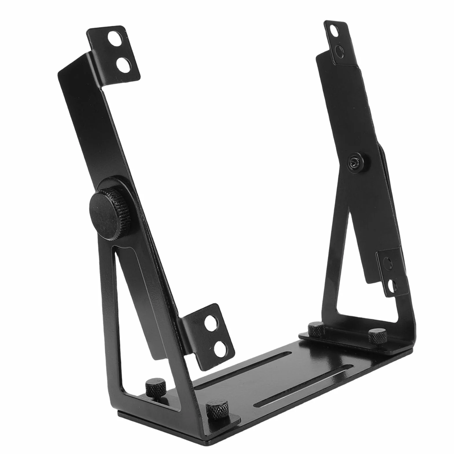 Uchwyt Wentylatora Komputera PC ze Stopu Aluminium 120 mm 140 mm Obrotowy Uniwersalny Wspornik DIY (BLACK)