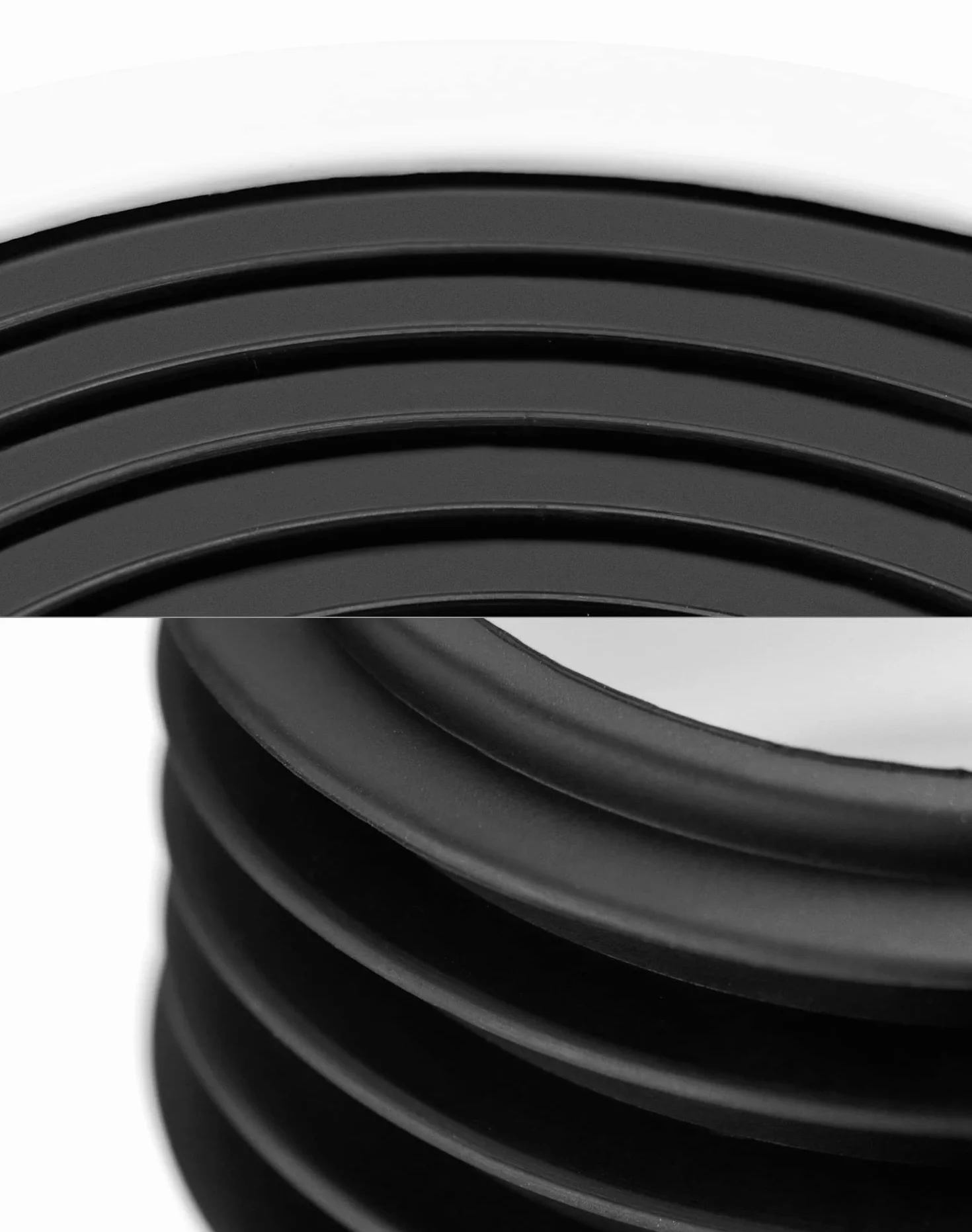 QWORK 50 mm przesunięcie rury przyłączeniowej do WC, tworzywo sztuczne białe