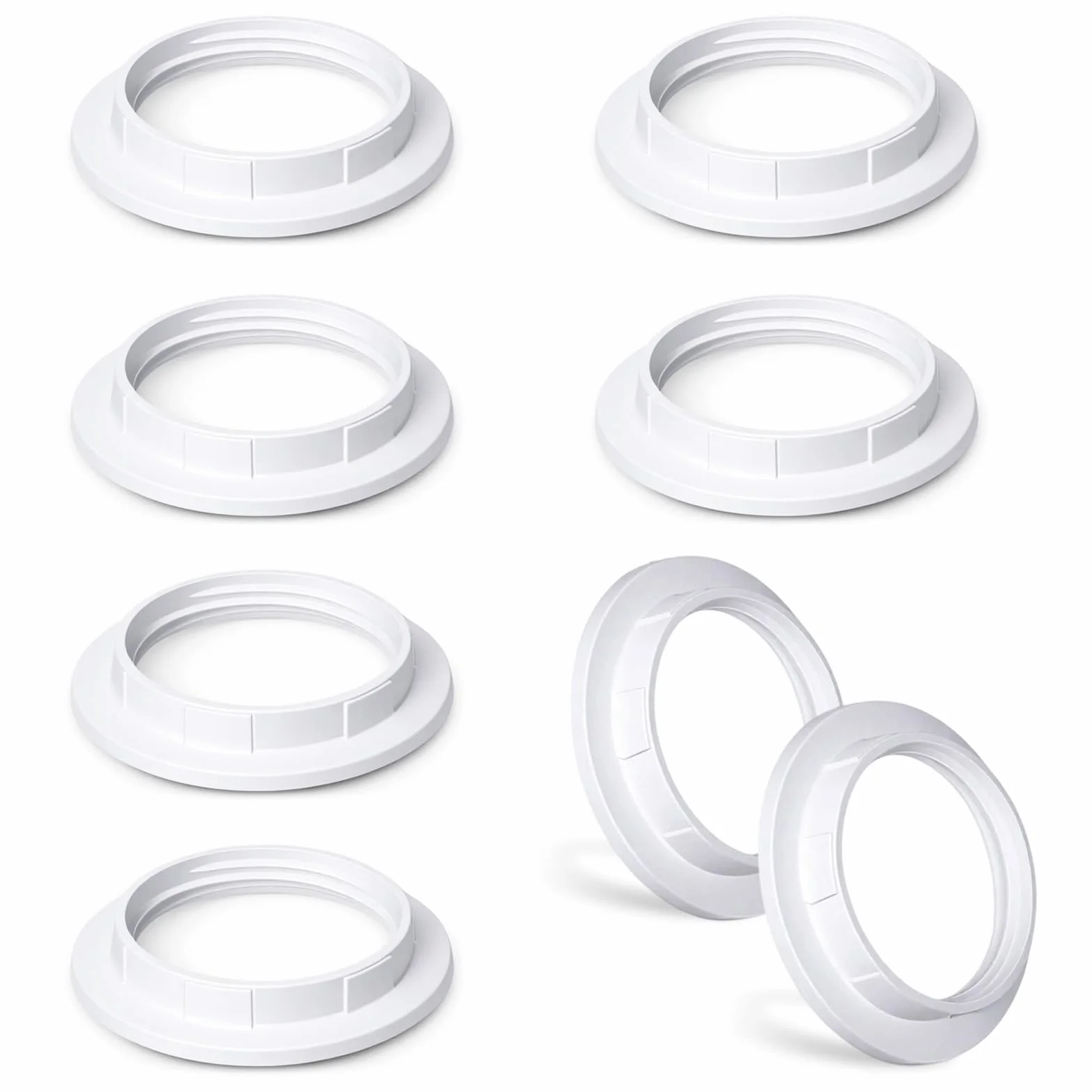 Pierścienie redukcyjne klosza lampy E27 38 mm z tworzywa sztucznego kołnierz śrubowy adapter