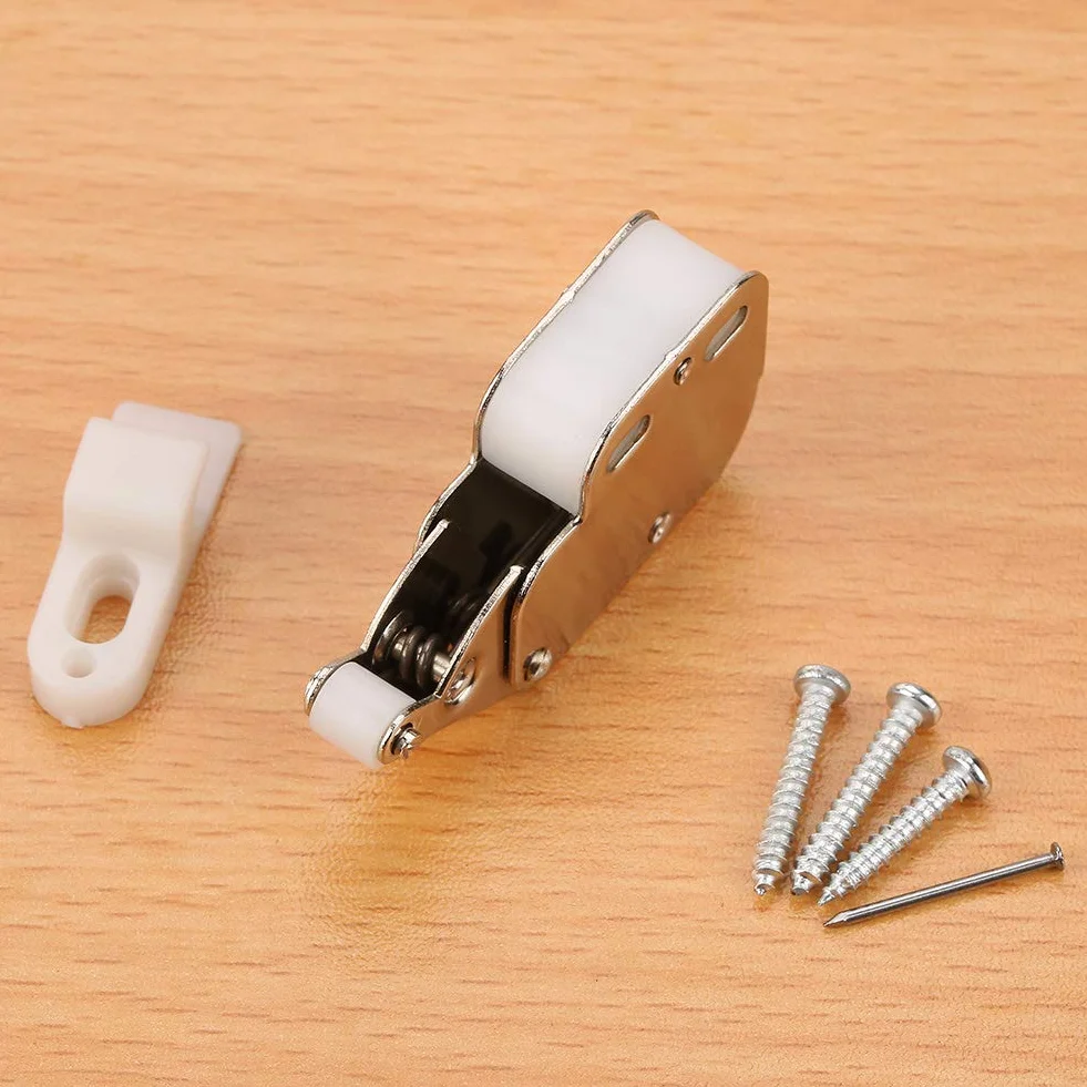 Mini Blokada Zatrzaskowa Zatrzask Szafki Blokada Drzwi Automatyczny Zamek Sprężynowy 10 Sztuk