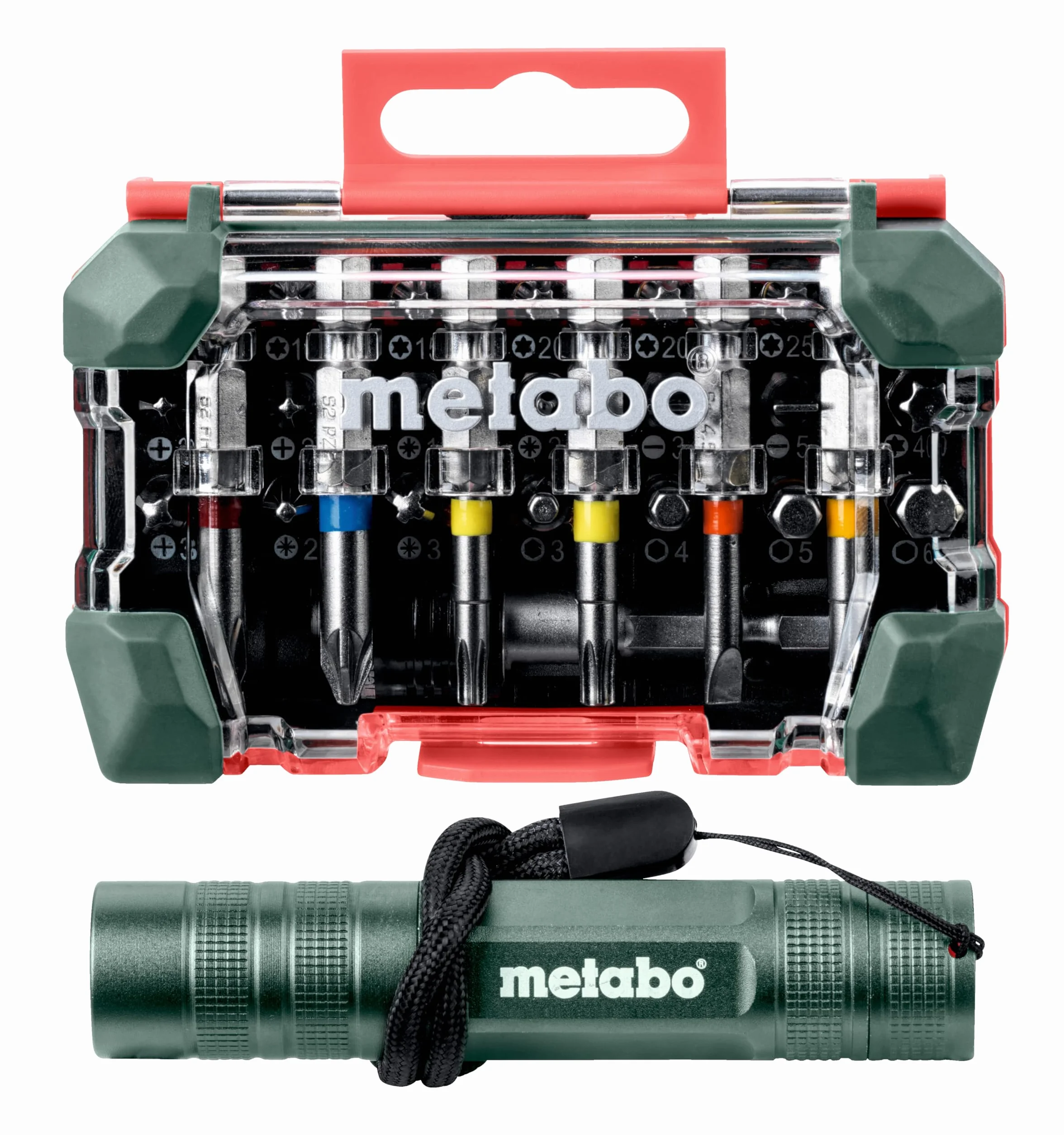 Metabo Bit-Box SP mini latarka zestaw 29-częściowy do precyzyjnych prac wkrętarskich