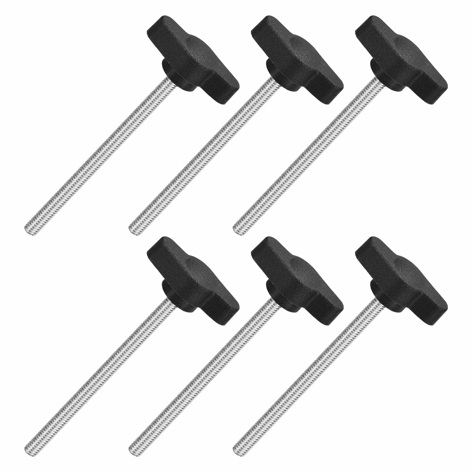 QUARKZMAN gałki motylkowe T M4 x 60 mm gwint męski 304 stal nierdzewna 27 mm czarny