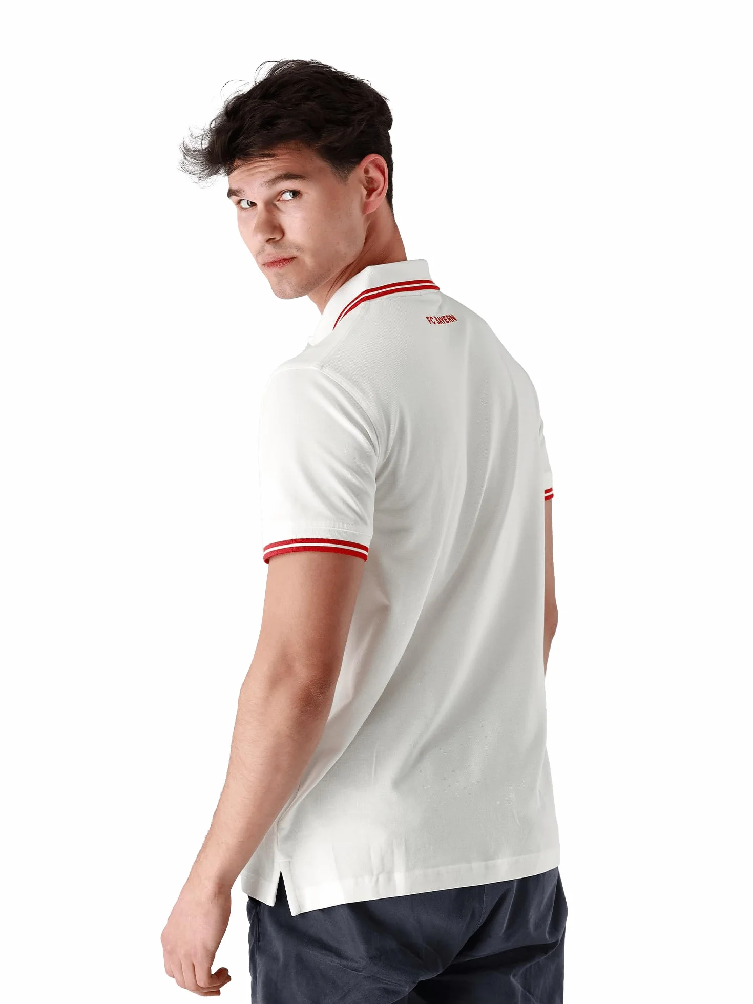 FC Bayern München Koszulka polo Essential, męska, granatowa, biała lub czerwona