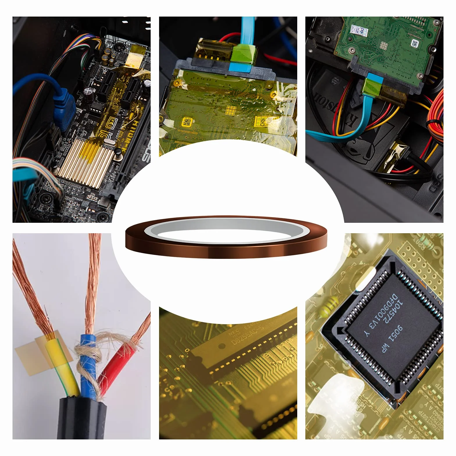 LUTER 2 szt. taśma termosublimacyjna Kapton wysokotemperaturowa 5 mm x 33 m