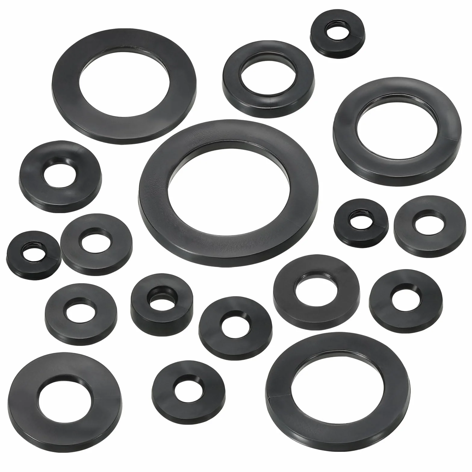 PATIKIL M4 gumowa podkładka płaska, 10 opakowań 4 mm ID 9 mm OD 1,2 mm grubość szczelność uszczelka dystansowa pierścień do kranu wąż wodny mocowanie śruby, czarna
