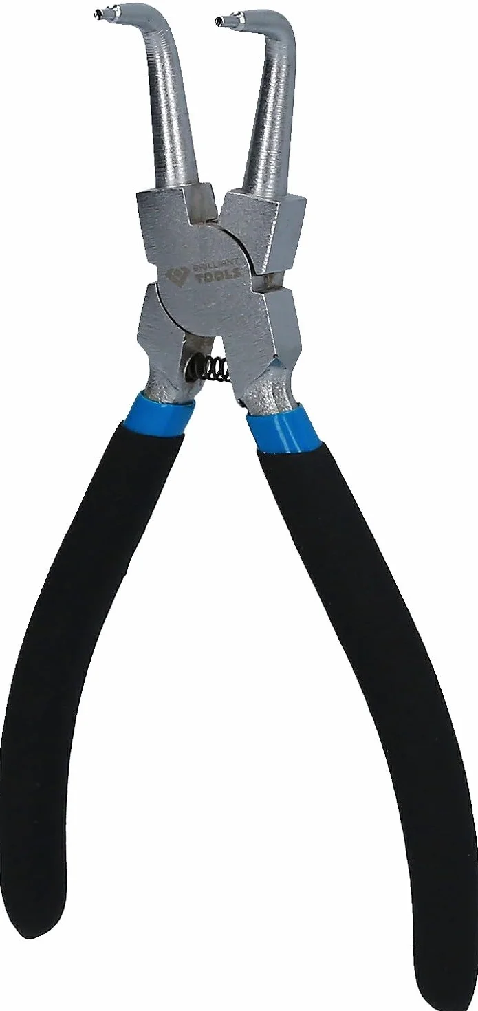 BRILLIANT TOOLS BT067004 Szczypce do pierścieni Seegera wewnętrznych zagięte 175 mm