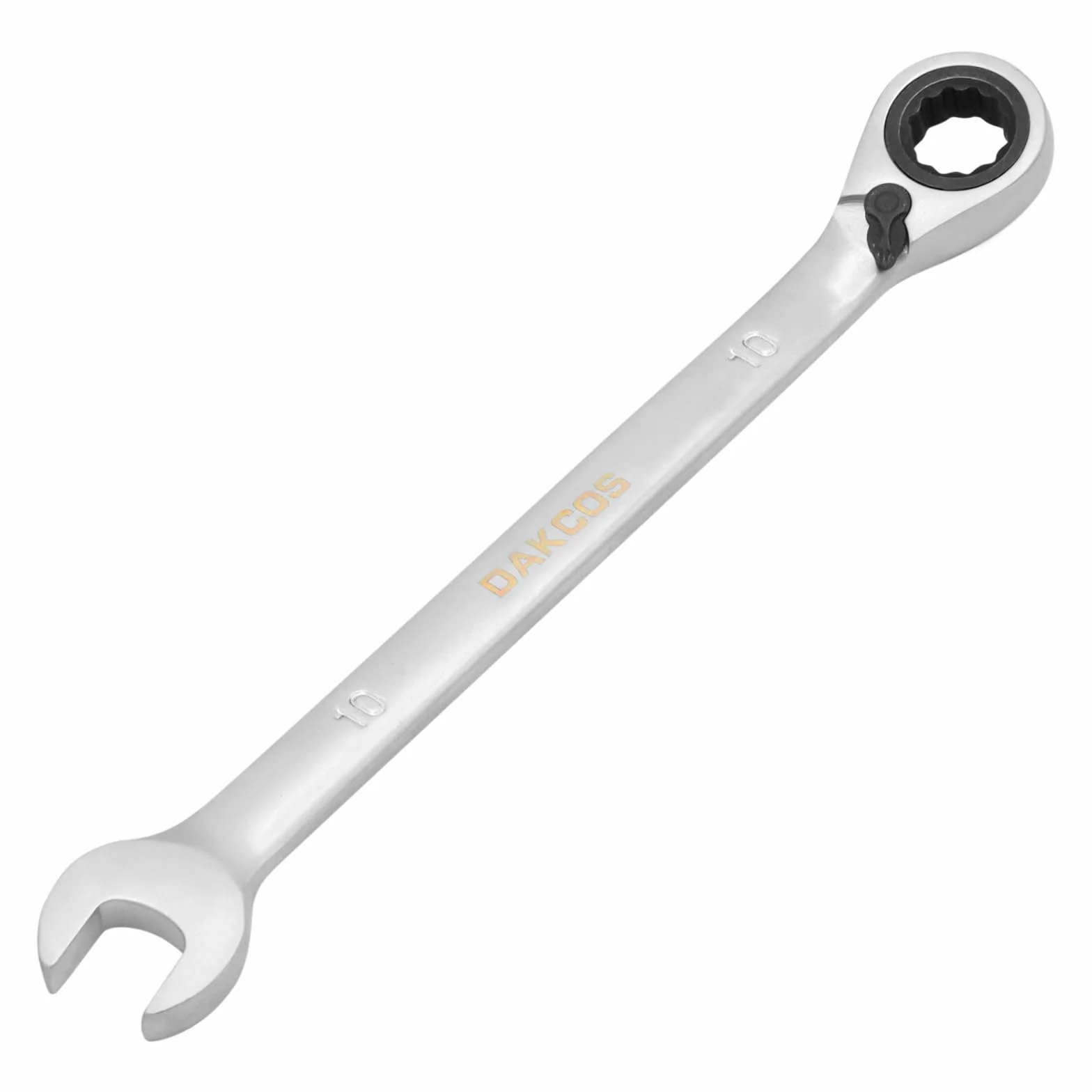 DAKCOS Klucz grzechotkowy 10 mm CR-V z odwracalną głowicą