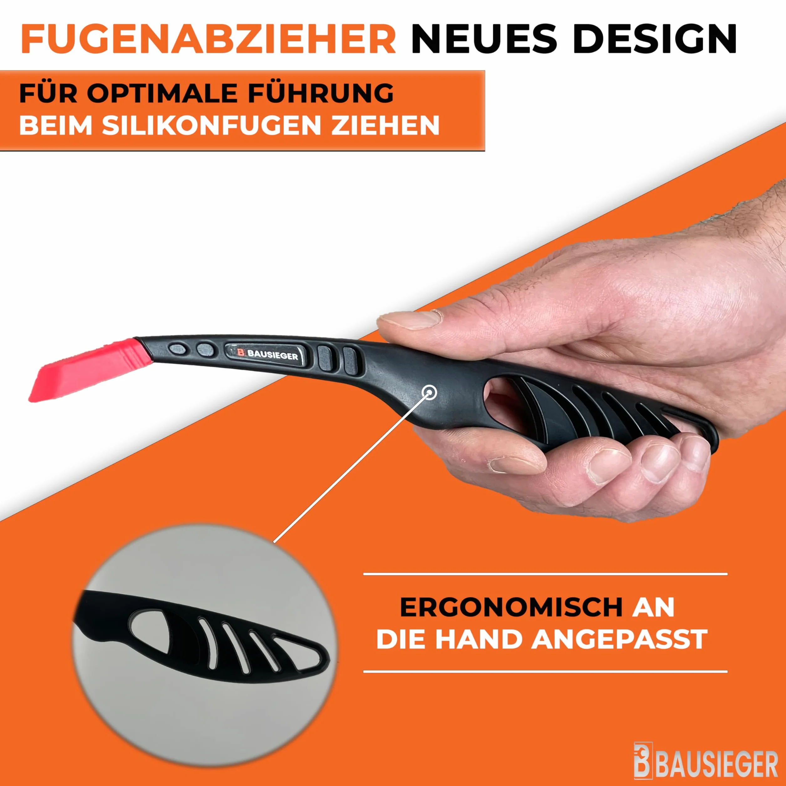 BAUSIEGER ściągaczka silikonowa do fug Multitool 9 form