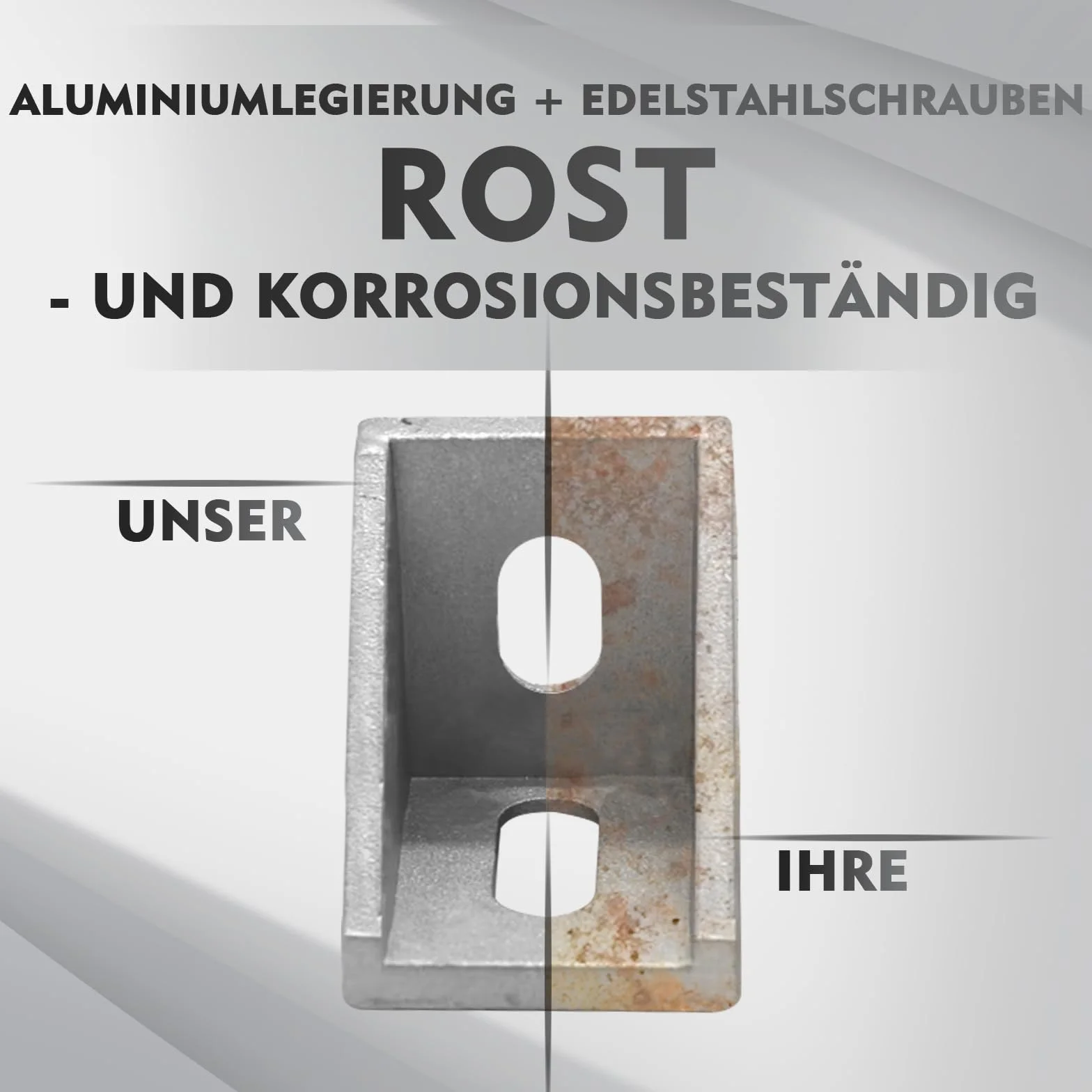 Shinfly Profil aluminiowy 20 x 20 mm, łączniki kątowe, zestaw 20 szt.