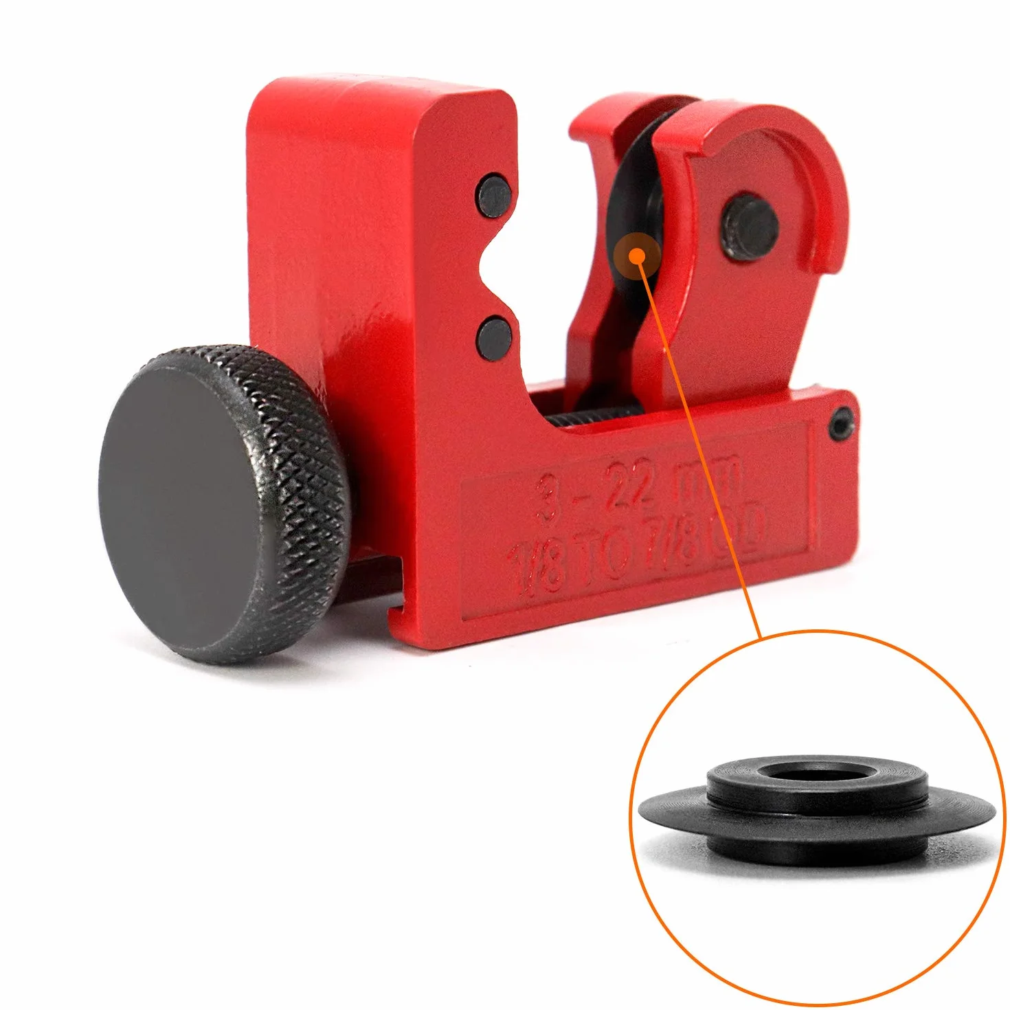 QWORK regulowany mini obcinak do rur 3-22 mm miedziano-aluminiowo-stalowy