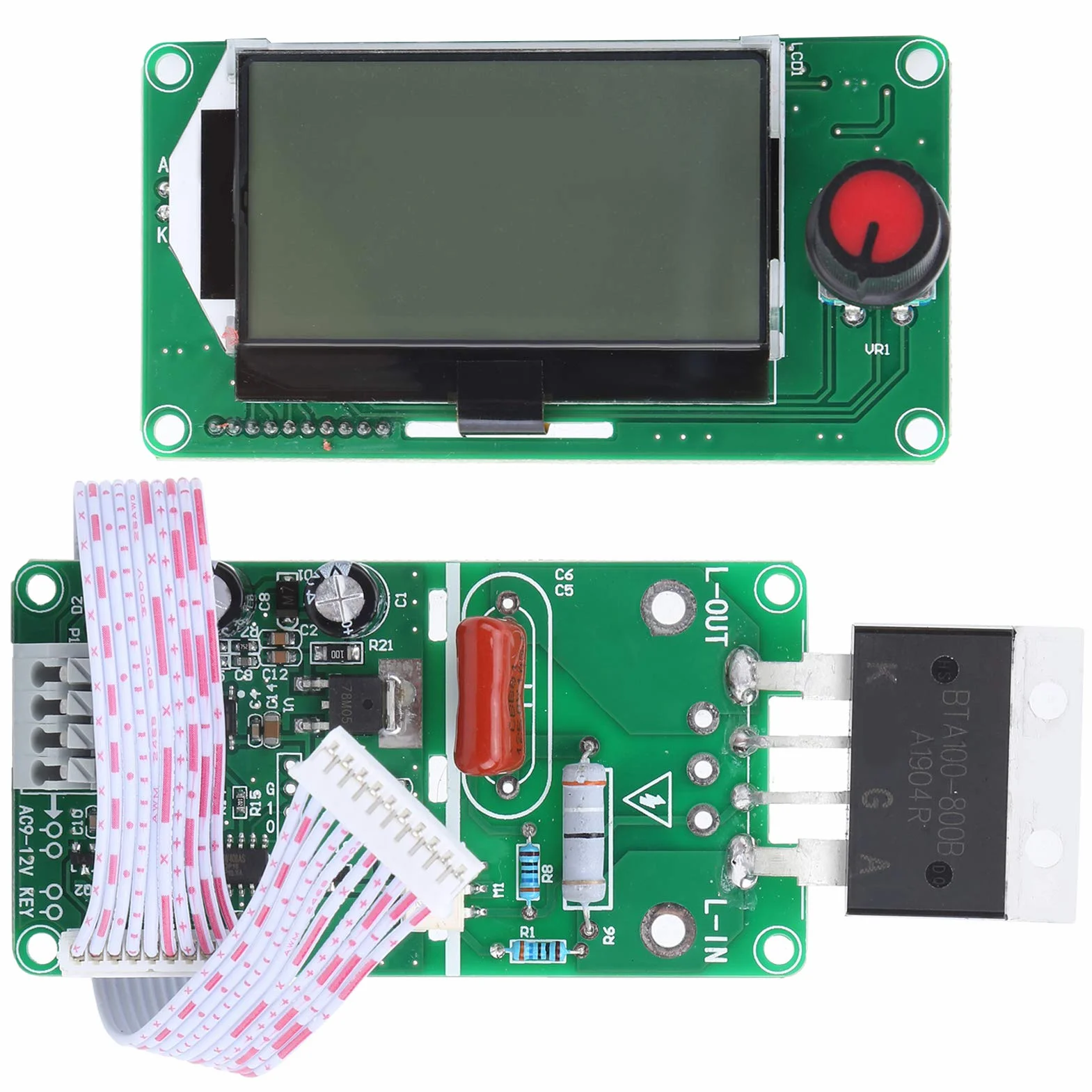 Moduł spawalniczy z kontrolą czasu Płytka enkodera podwójnego impulsu LCD 100A do zgrzewania punktowego akumulatora