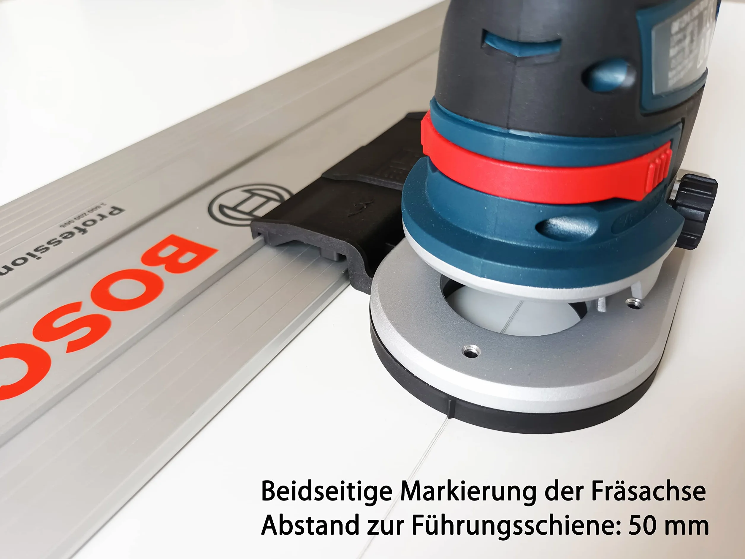 Profesjonalny adapter szyny prowadzącej do Bosch GKF 12V-8, frezarka górnowrzecionowa