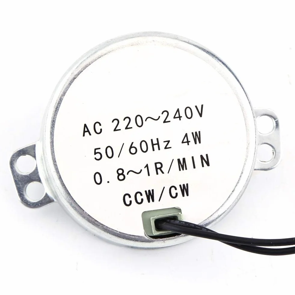 Silnik synchroniczny prądu przemiennego 220-240 V CW/CCW 0,8-1 obr./min 4 W