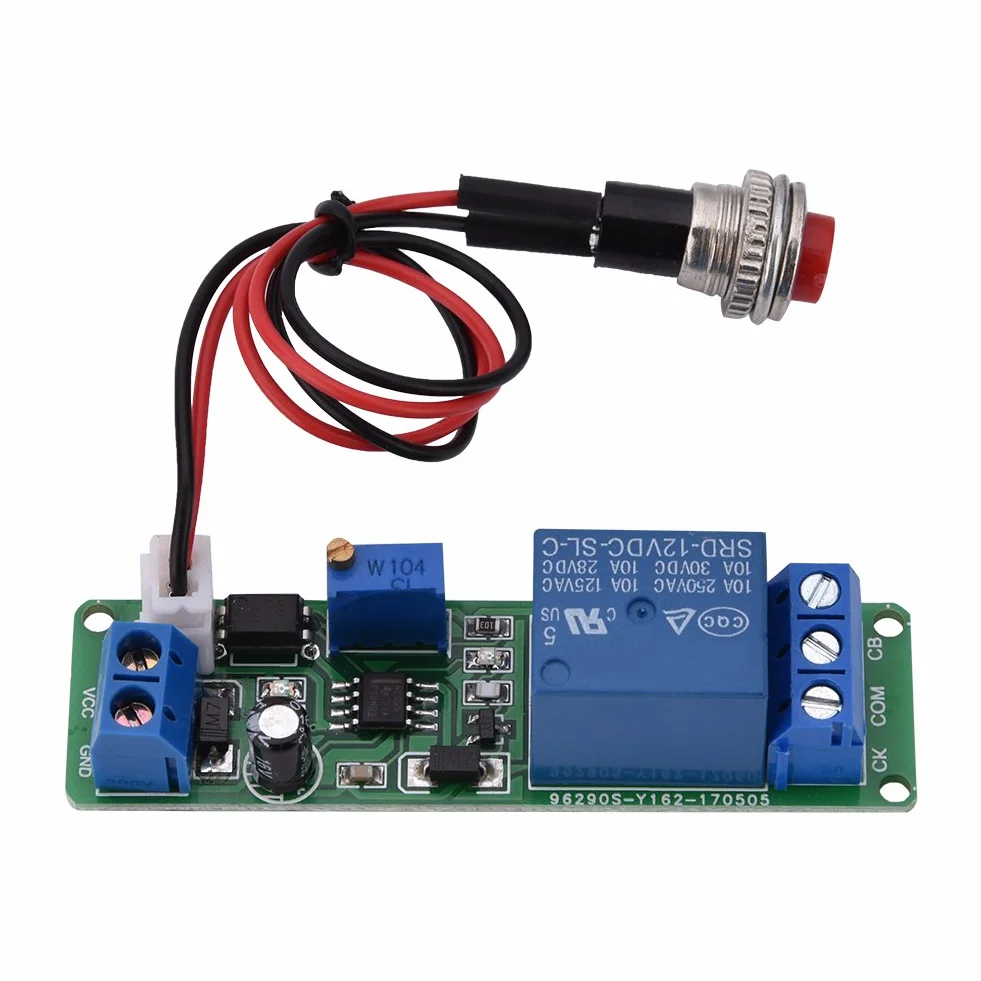 Moduł Przekaźnik Czasowy DC 12V Regulowany Timer Opóźnienie Wyłącz 1~10sec