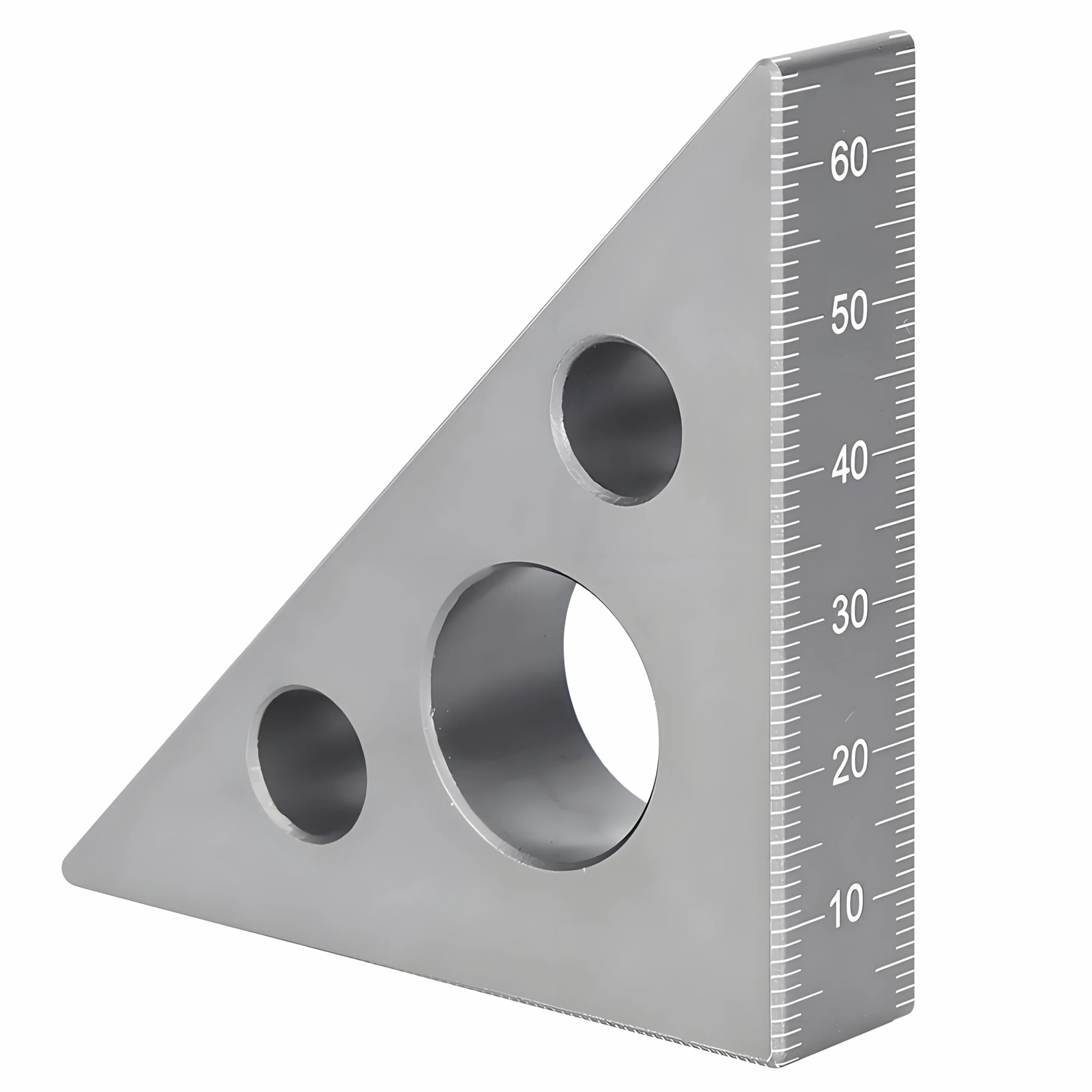 Linijka trójkątna ze stopu aluminium 45/90° do obróbki drewna