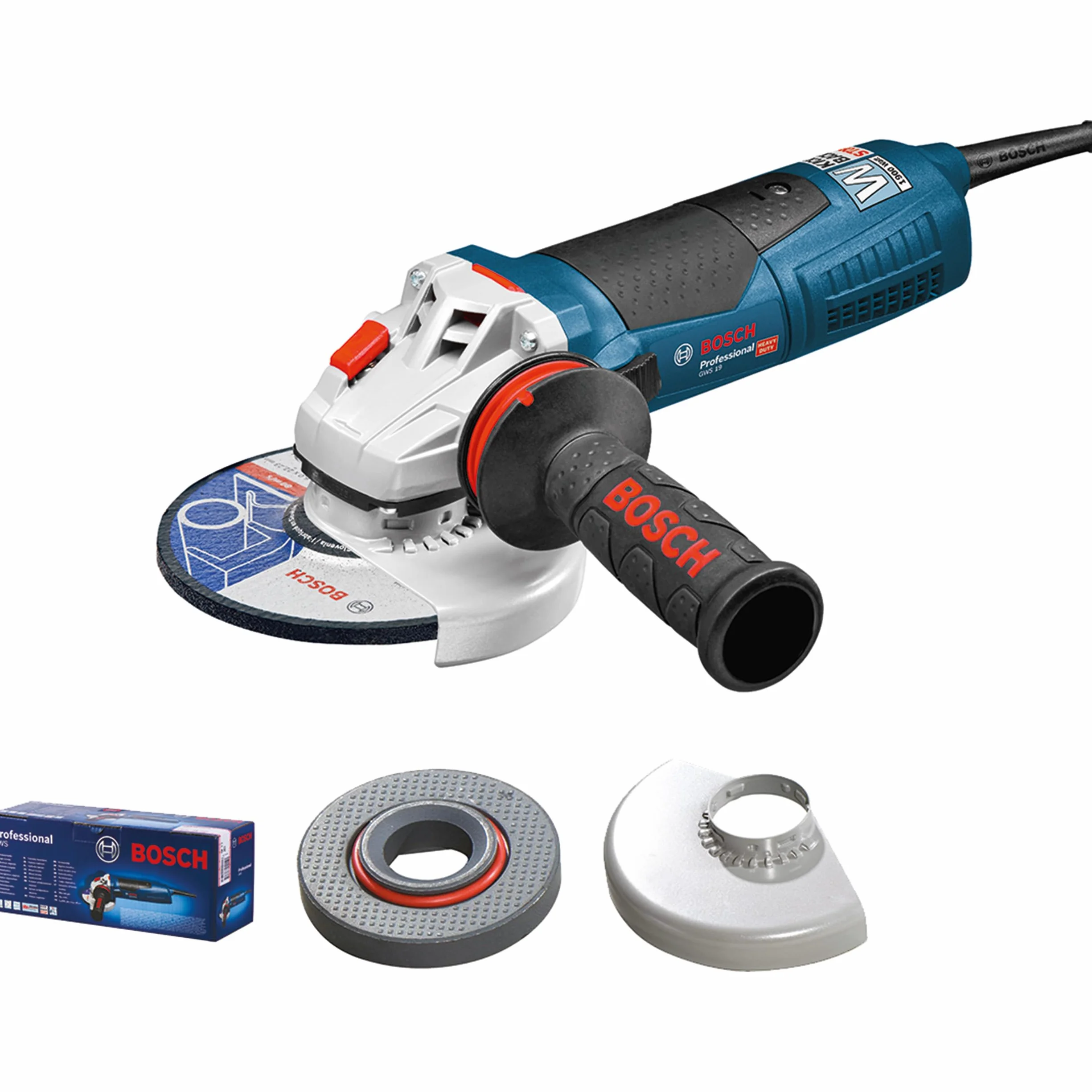 Bosch Professional szlifierka kątowa GWS 19-125 CIE 125 mm 1900 W regulacja prędkości KickBack Control