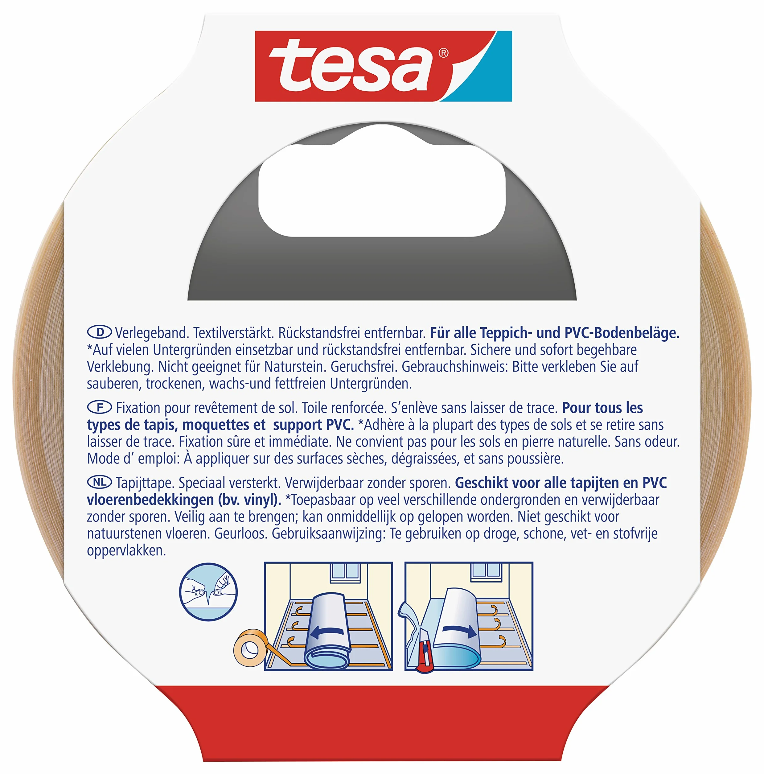Tesa 55731 Taśma Montażowa, Biały, 10m x 50mm