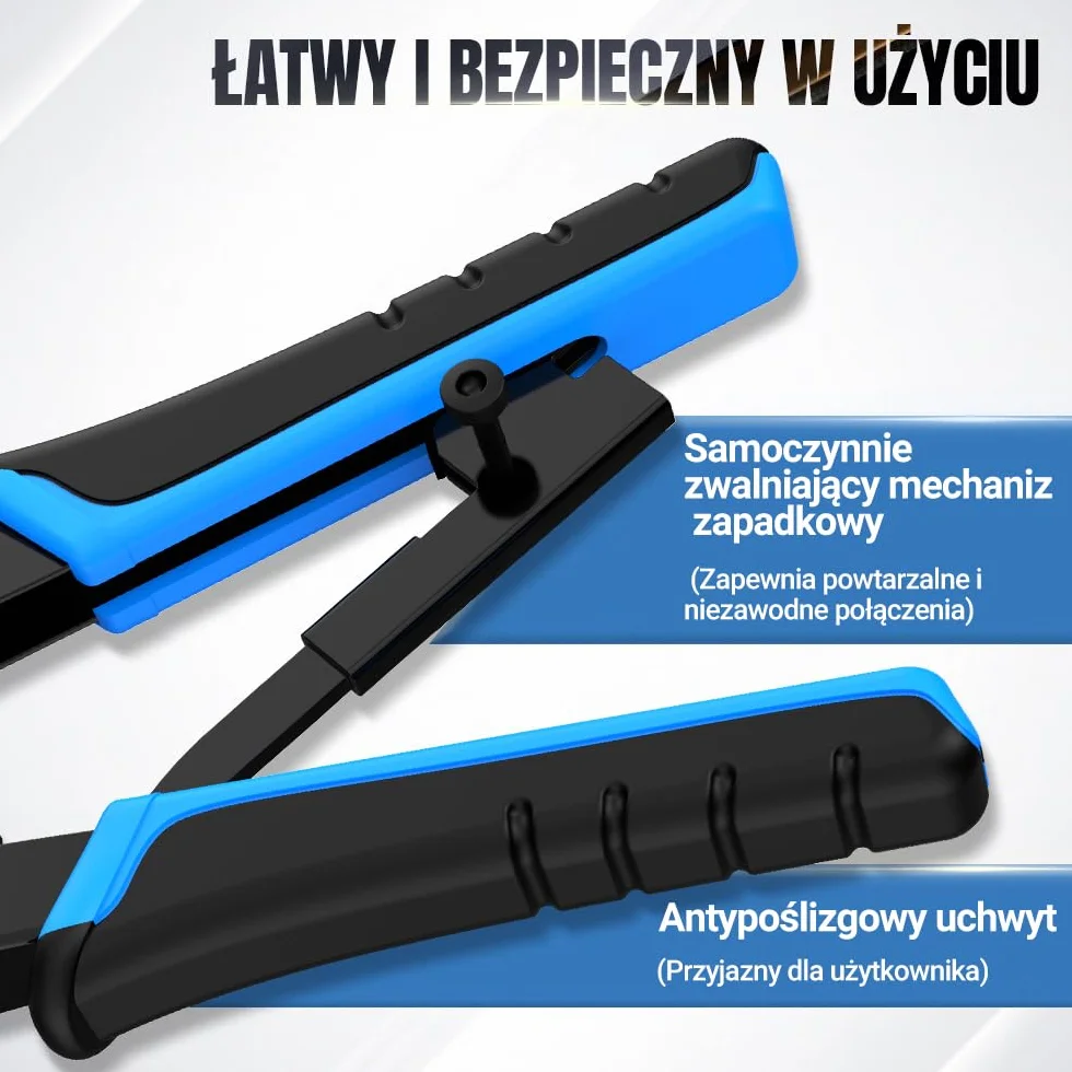 AMPCOM Narzędzie do zaciskania RJ45 Ethernet, 8P/6P-RJ11/RJ12 szczypce z grzechotką