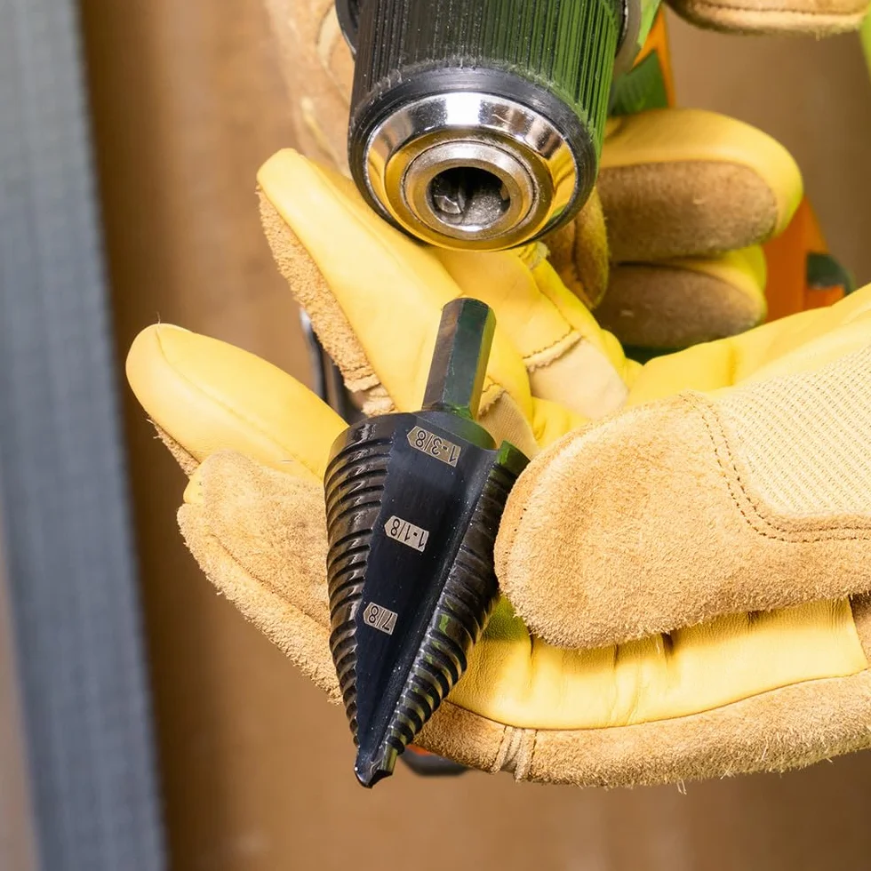 KLEIN TOOLS Wiertło stopniowe podwójne karbowane KTSB15 7/8 do 1-3/8 cala czarne