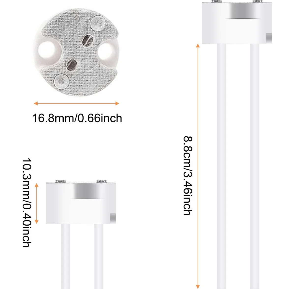 Gniazdo LED MR16 GU5.3, 10 sztuk Adapter ceramiczny MR11 G4 Konwerter