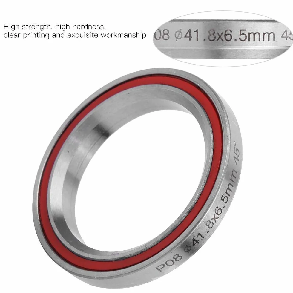 Keenso Zestaw sterujący do roweru, 2 sztuki 41,8 mm, ciężki rower górski, podwójne uszczelnione łożyska