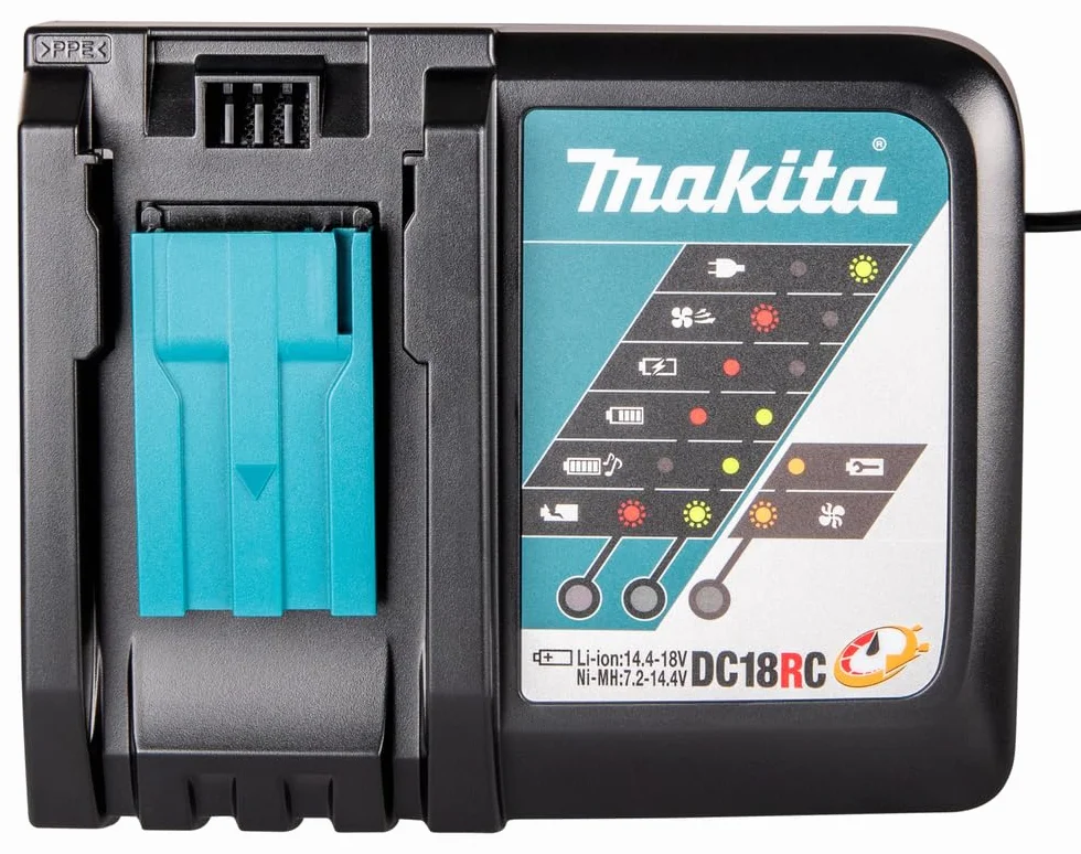Makita DC18RC Ładowarka Akumulatora 240 V 14,4 V 18 V Czarny