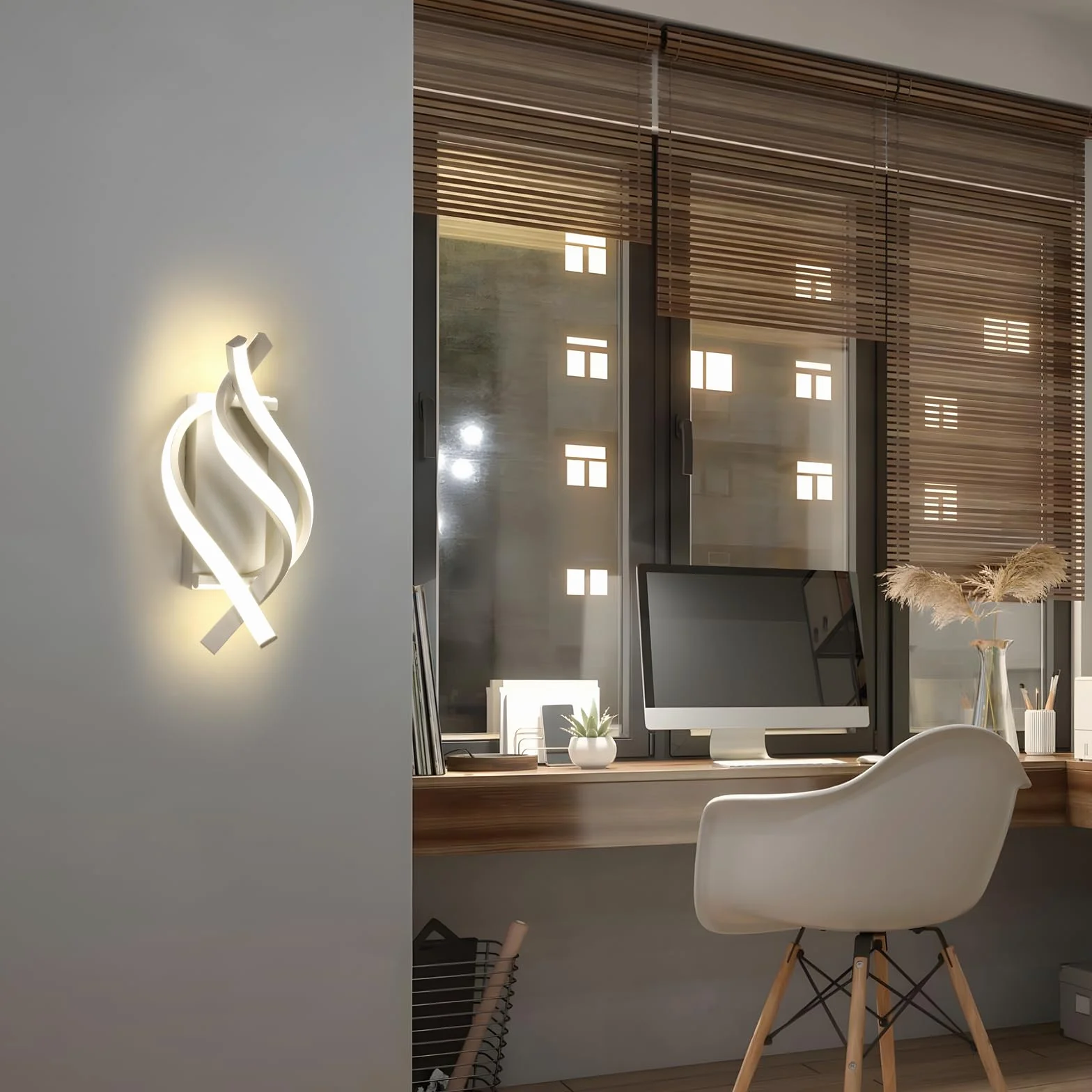 Comely Oprawa Ścienna LED 22W 2500LM 4500K Biała Akrylowa