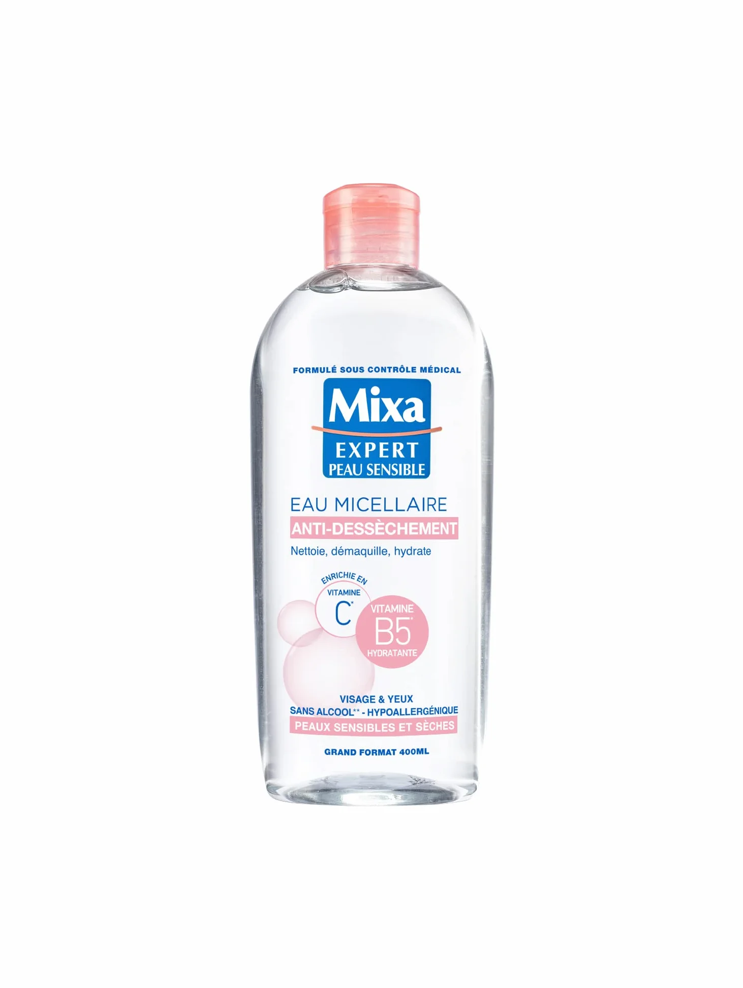 Mixa woda mikropelowa przeciw wysychaniu 400 ml