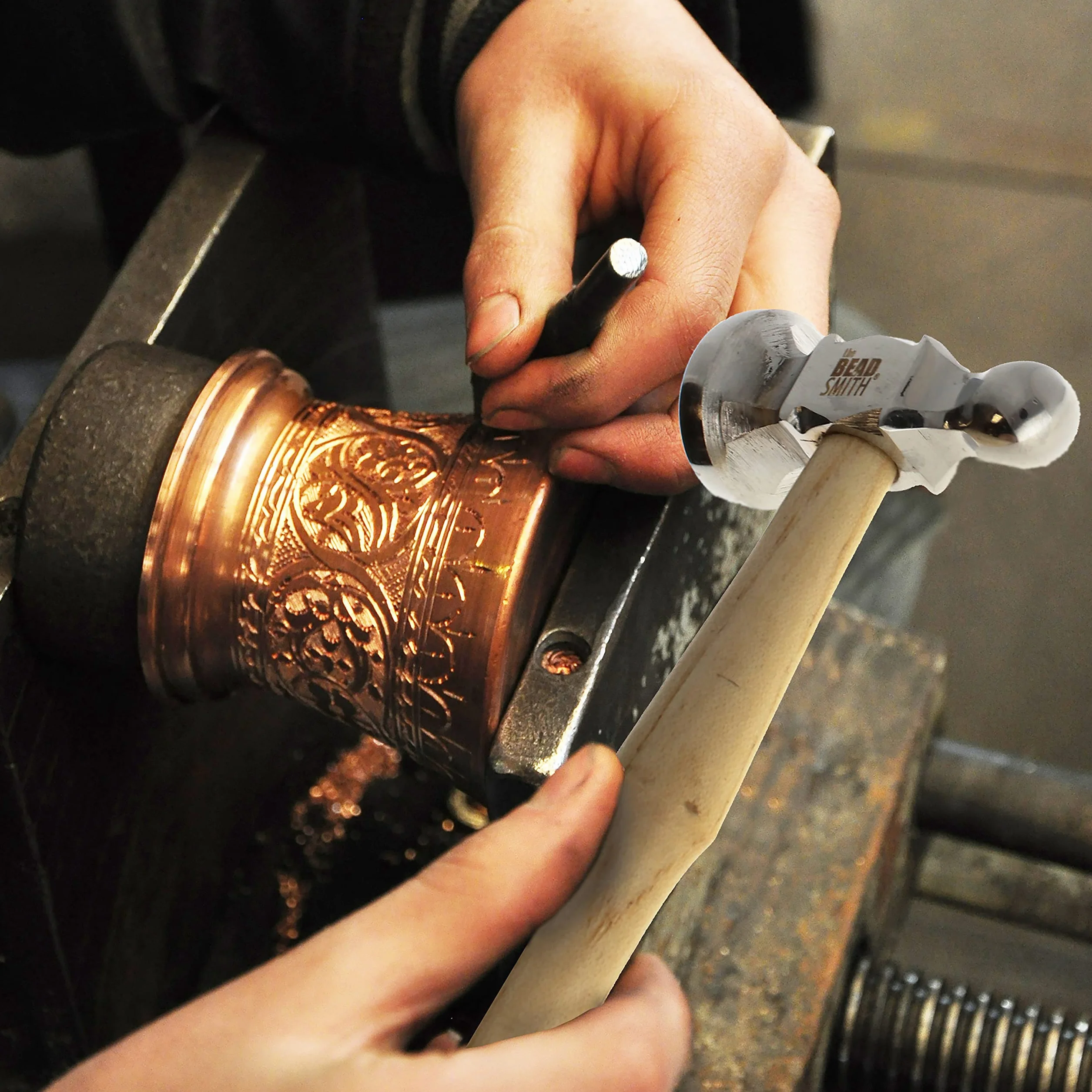 Beadsmith młot z głową kopułą 25 cm akryl wielobarwny