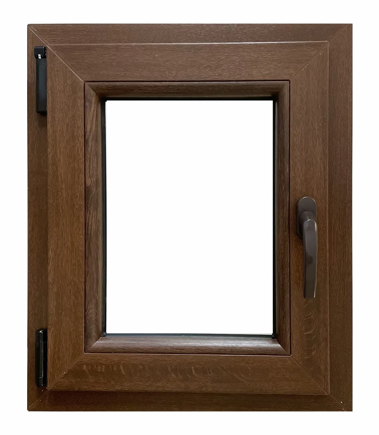 Ecoprof Okno Rozwierno-Uchylne Lewe PCV 50x60 cm Kolor Orzech