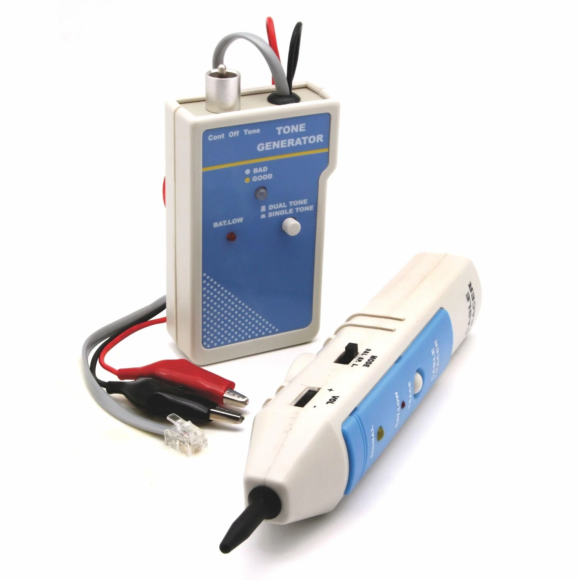 Velleman VTTEST11 wielokolorowy tracker kablowy z generatorem tonów 240 V